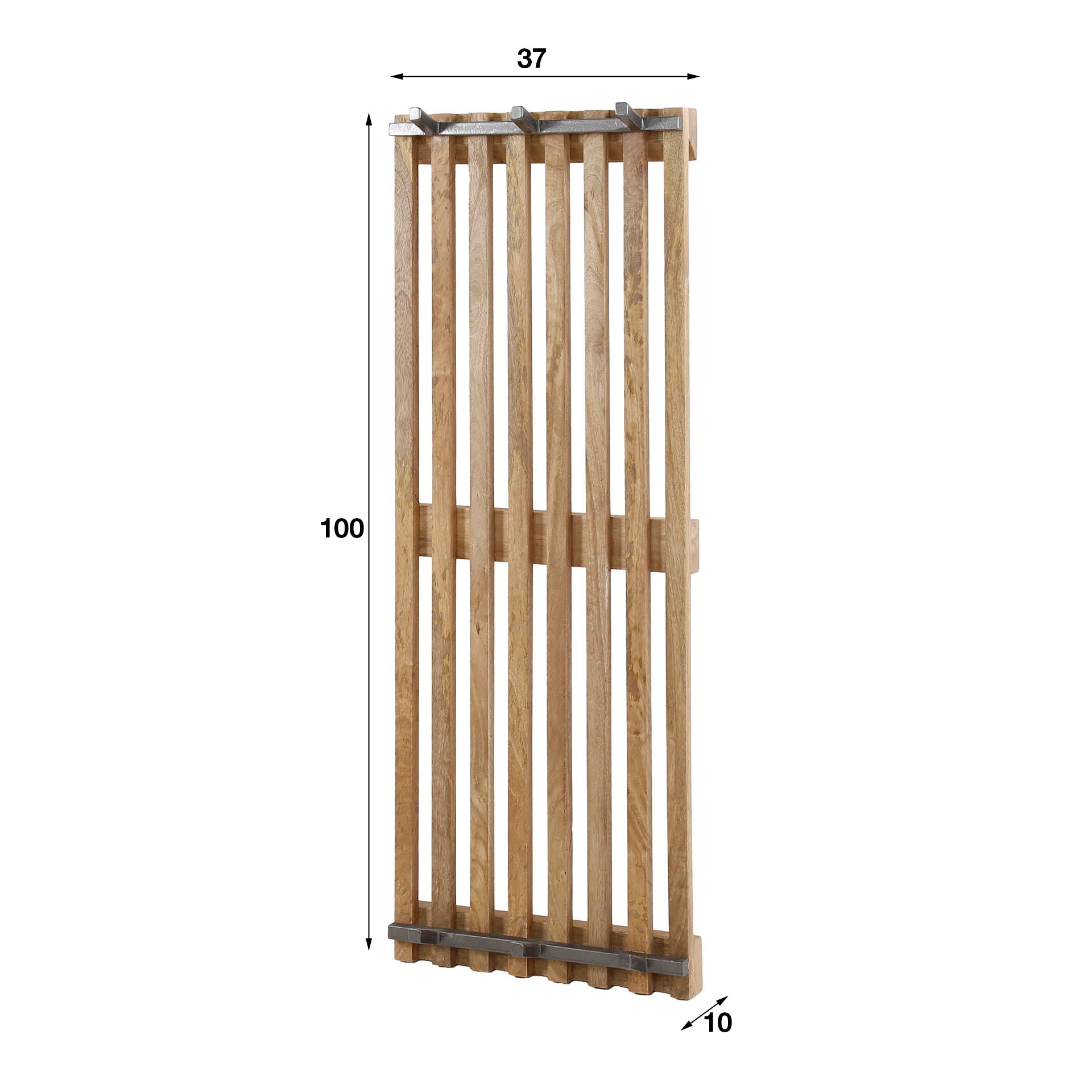 Garderobe – Forma Noir – Massivholz Mango Sandfarbe