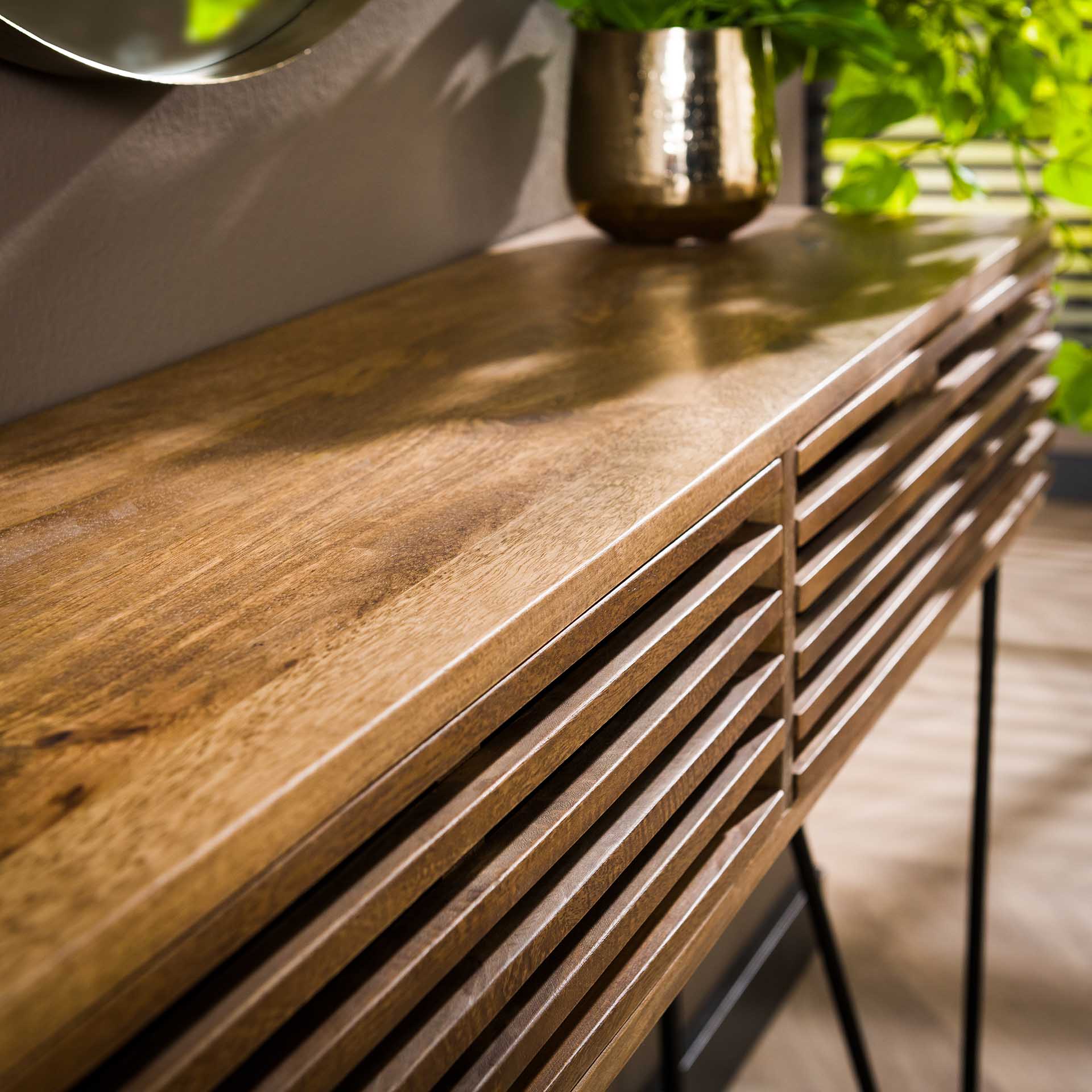 Beistelltisch – Soma Oak – Massivholz Mango Sandfarbe