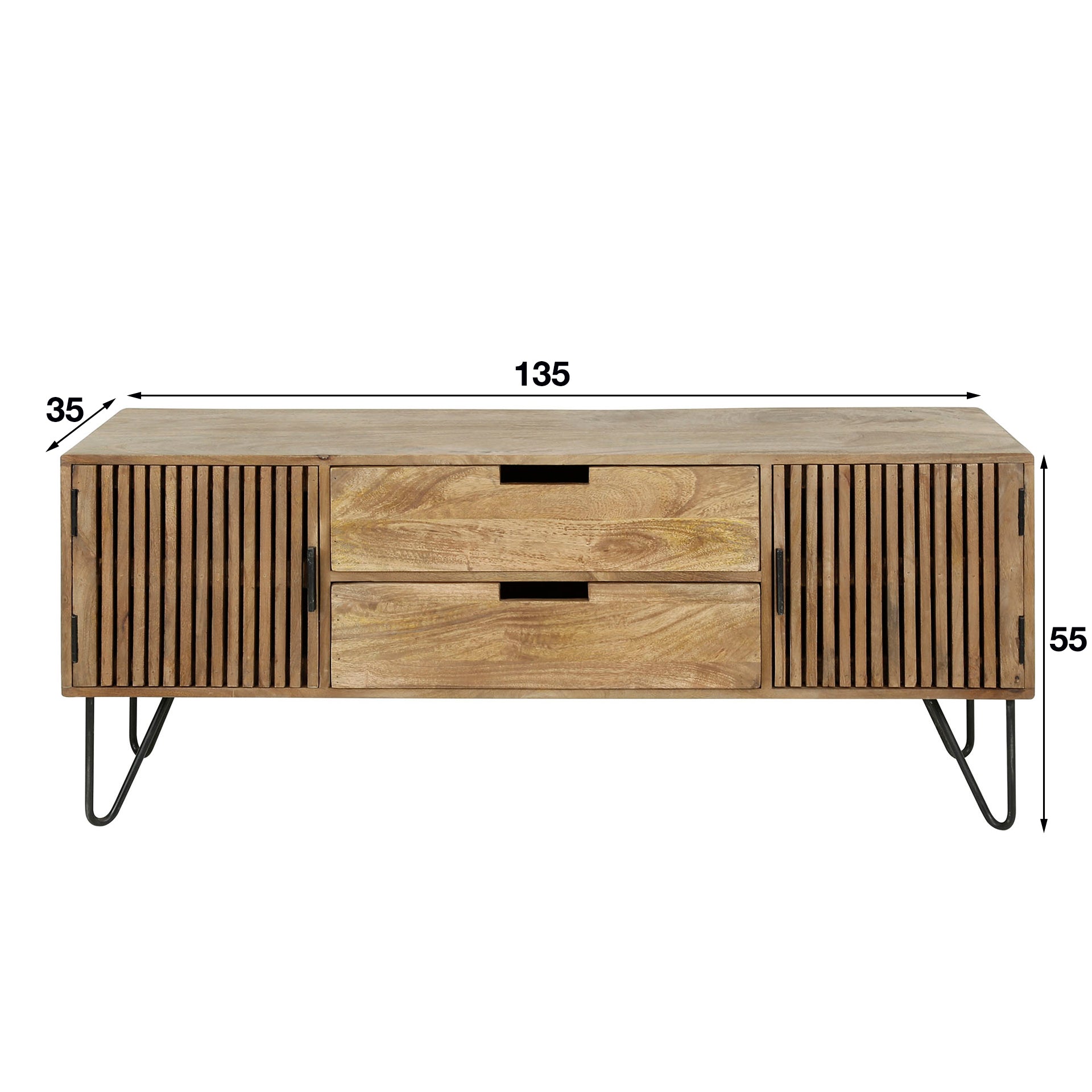 Wohnaccessoire – Olivo Forma – Massivholz Mango Sandfarbe