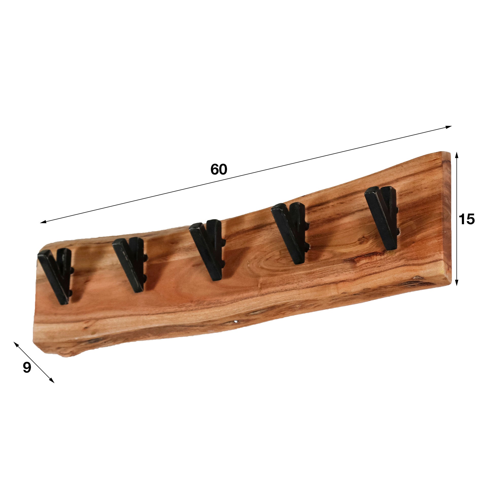 Garderobe – Prisma Pure – Massivholz Akazie natur