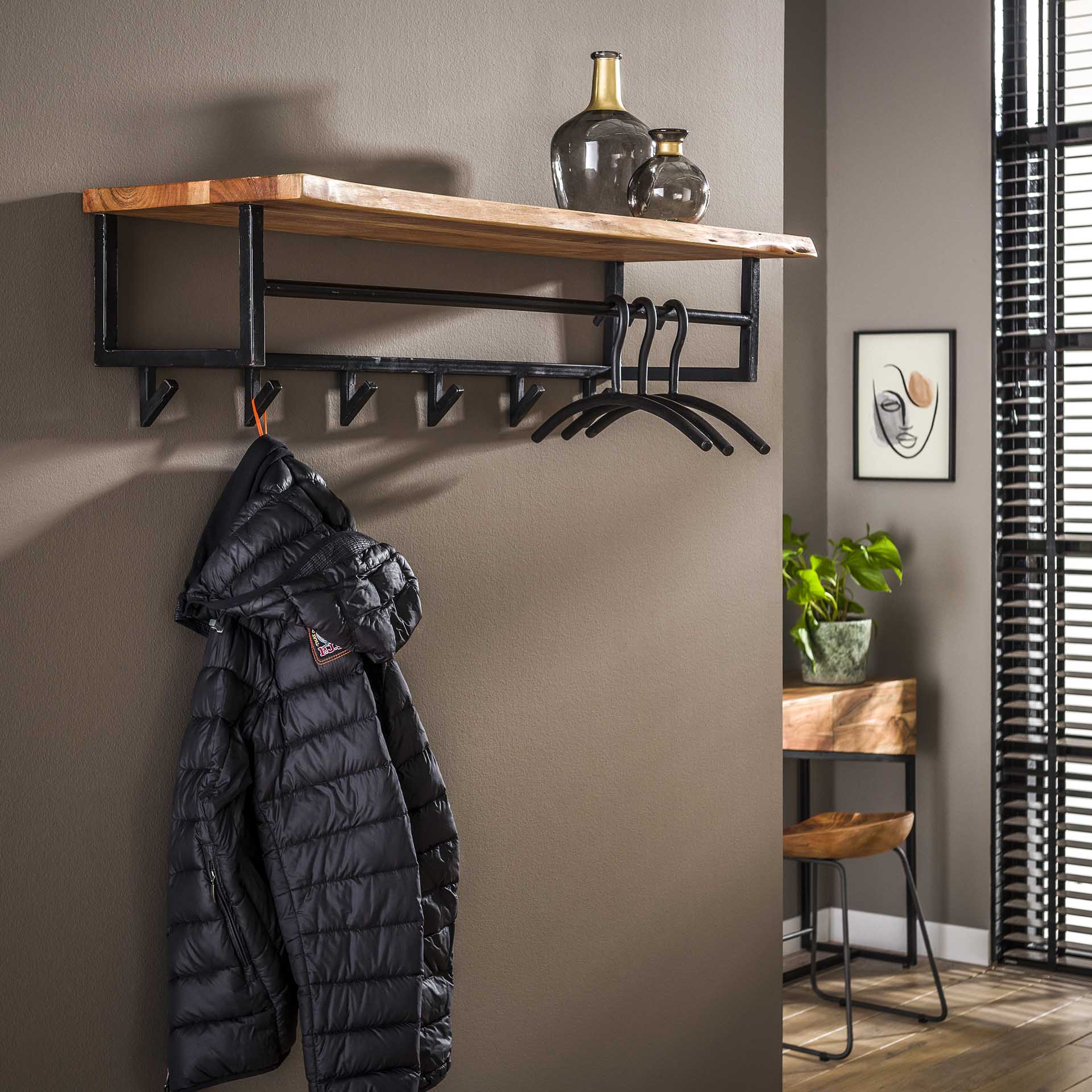 Garderobe – Luma Oak – Massivholz Akazie natur