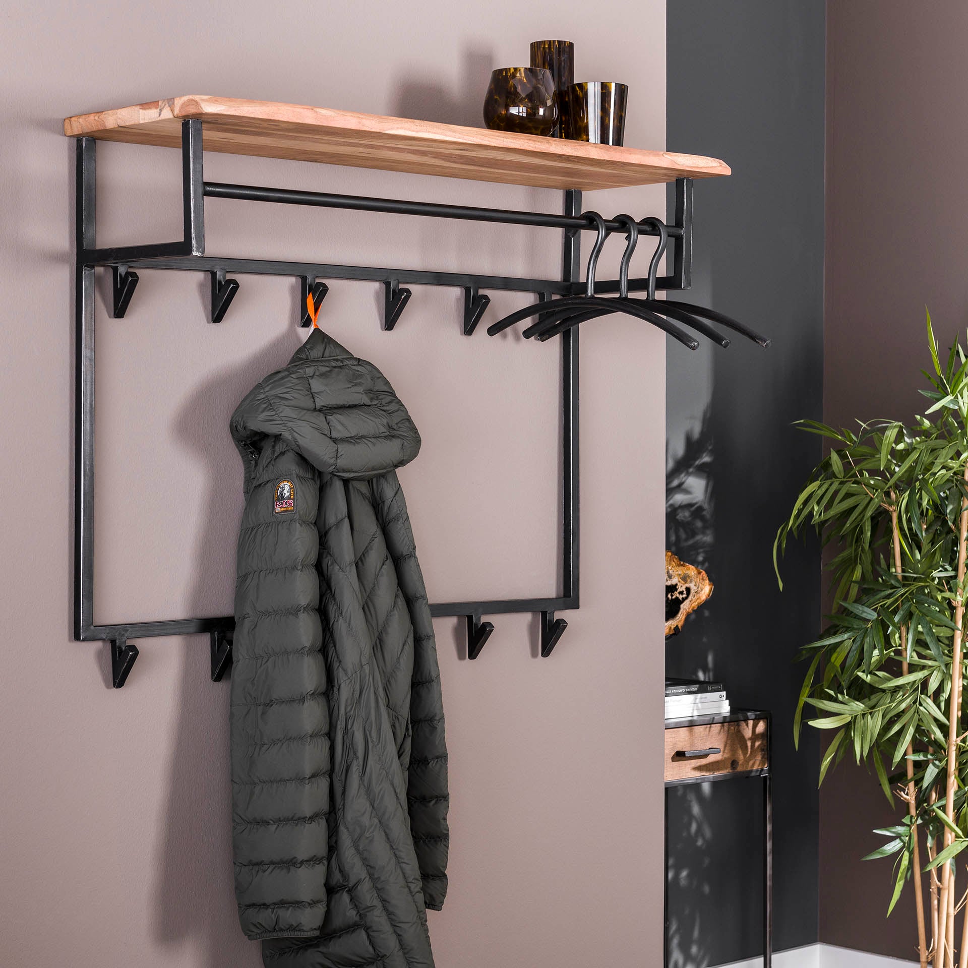 Garderobe – Lumina Oak – Massivholz Akazie natur