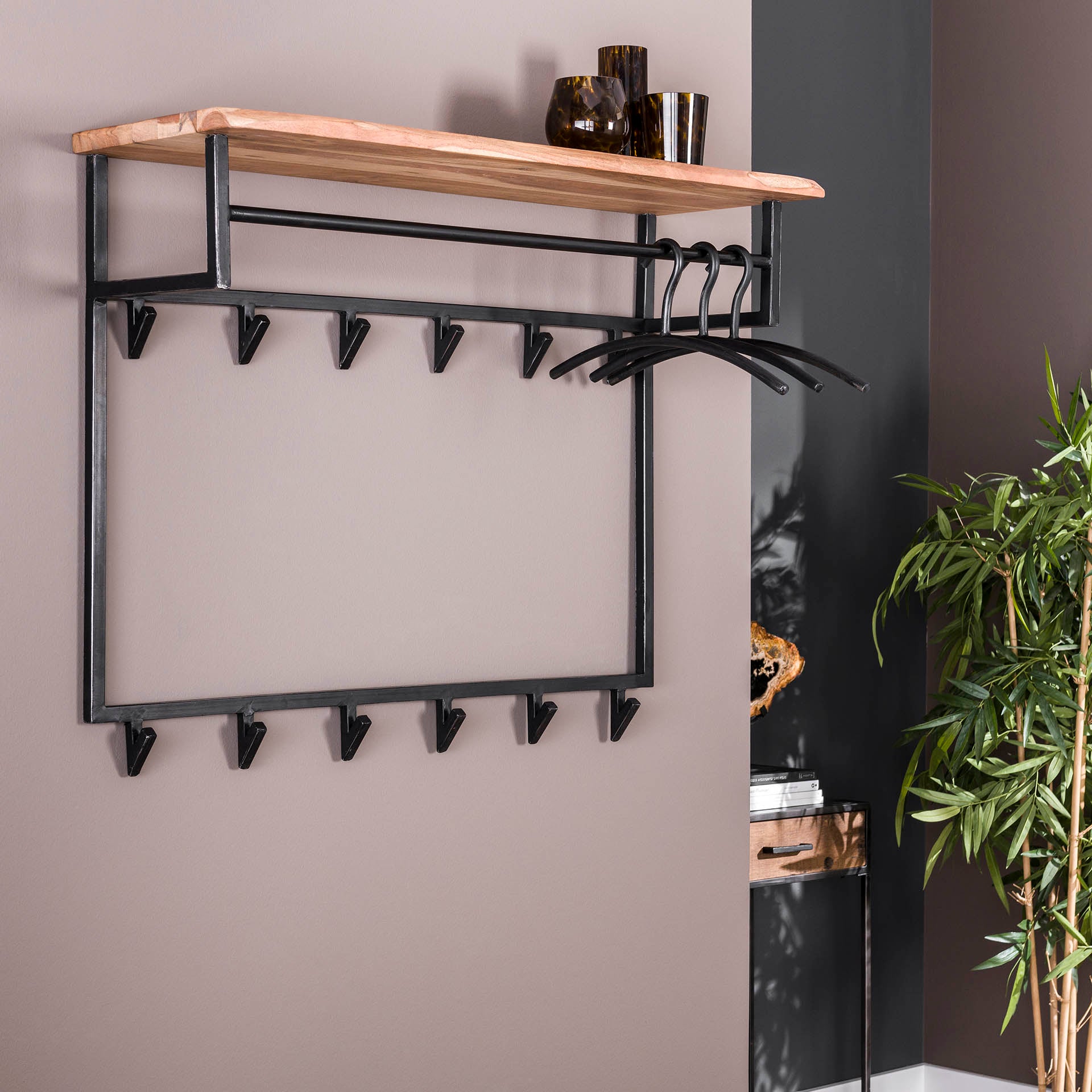 Garderobe – Lumina Oak – Massivholz Akazie natur