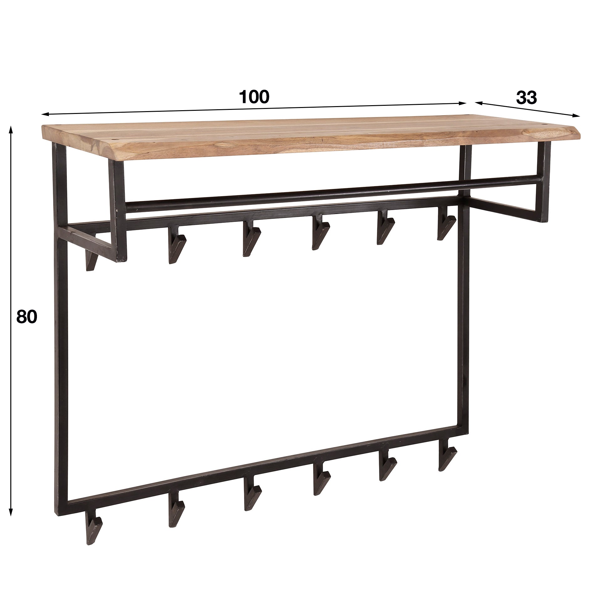 Garderobe – Lumina Oak – Massivholz Akazie natur