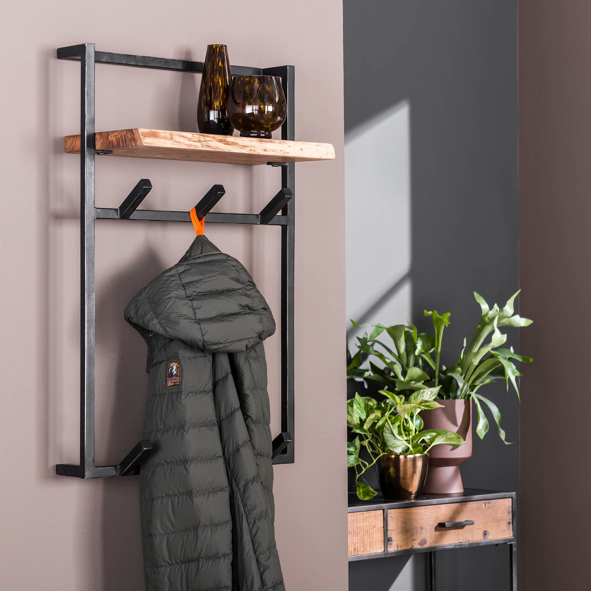 Garderobe – Evo Studio – Massivholz Akazie natur