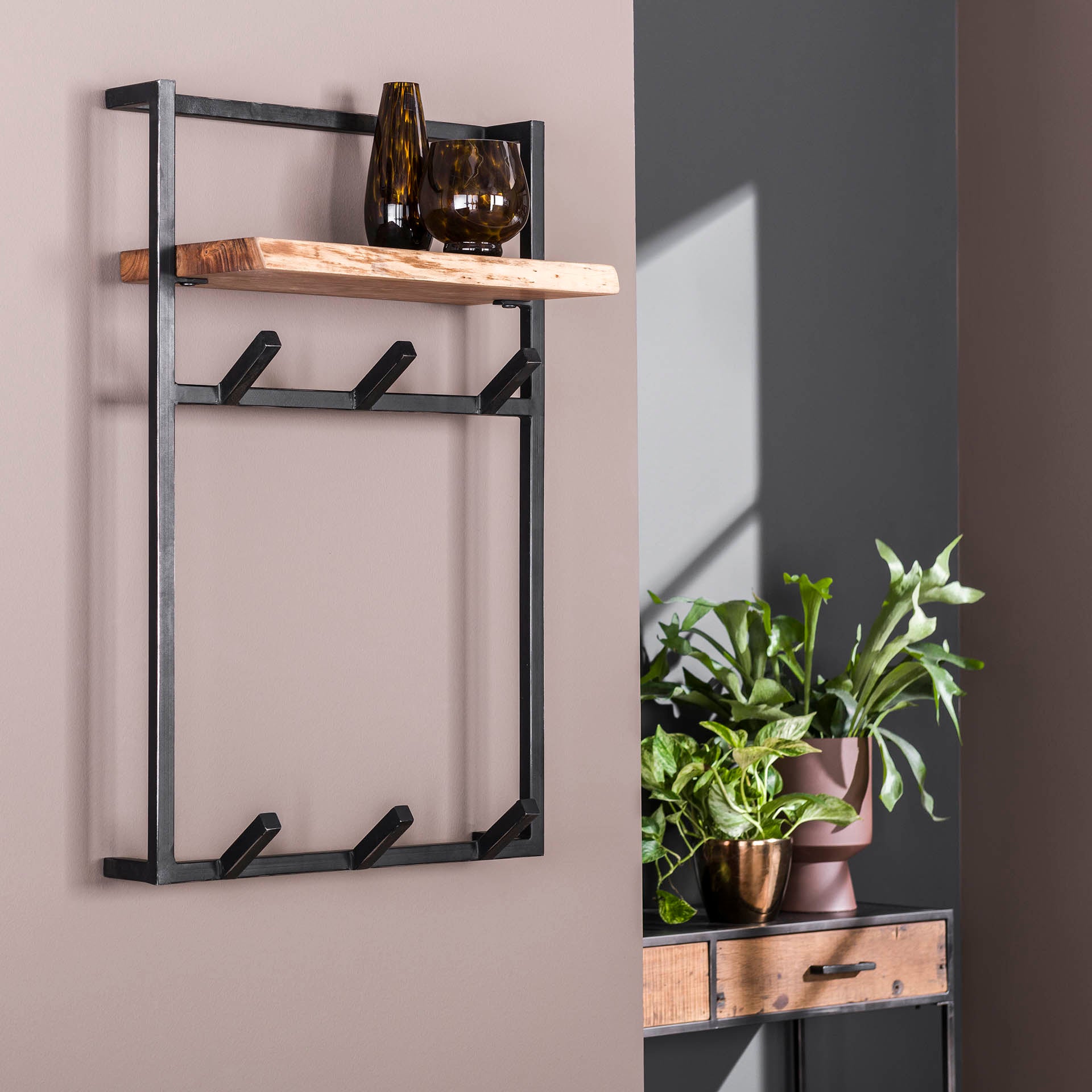 Garderobe – Evo Studio – Massivholz Akazie natur