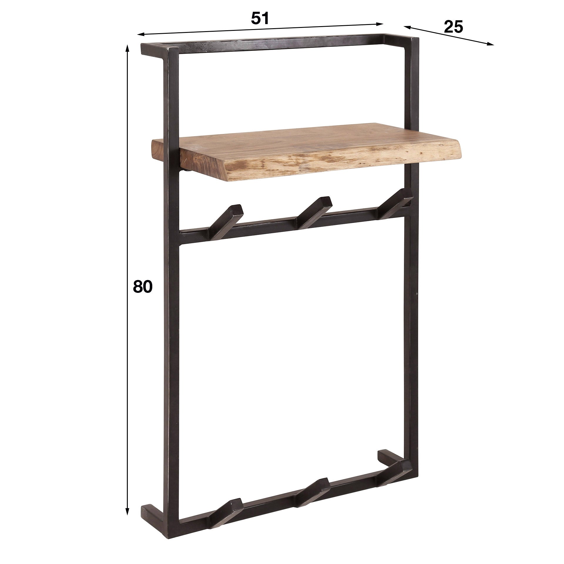 Garderobe – Evo Studio – Massivholz Akazie natur