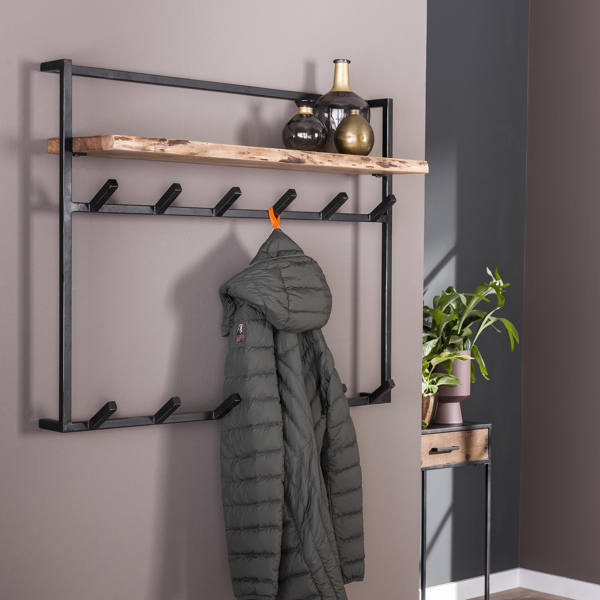 Garderobe – Avento Pure – Massivholz Akazie natur