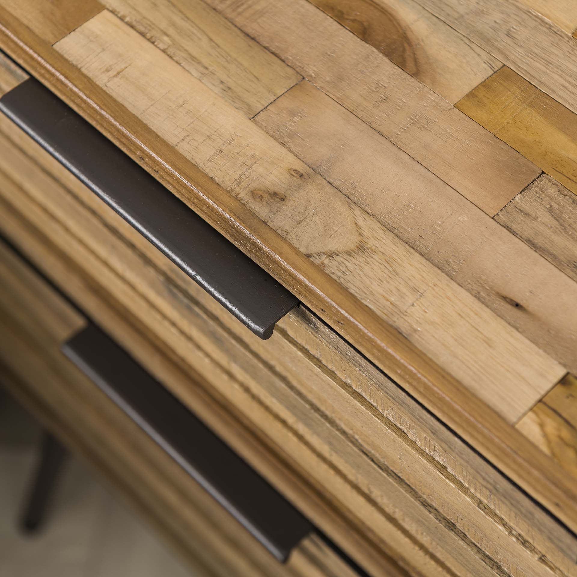 Beistelltisch – Canto Frame – Verwitterten Teakholz