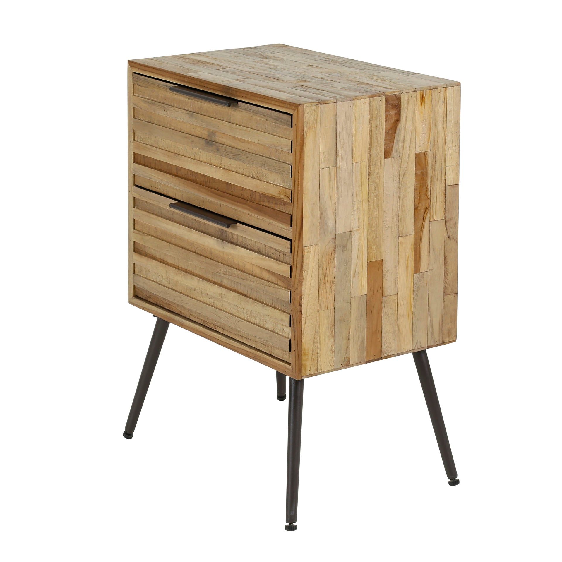 Beistelltisch – Canto Frame – Verwitterten Teakholz