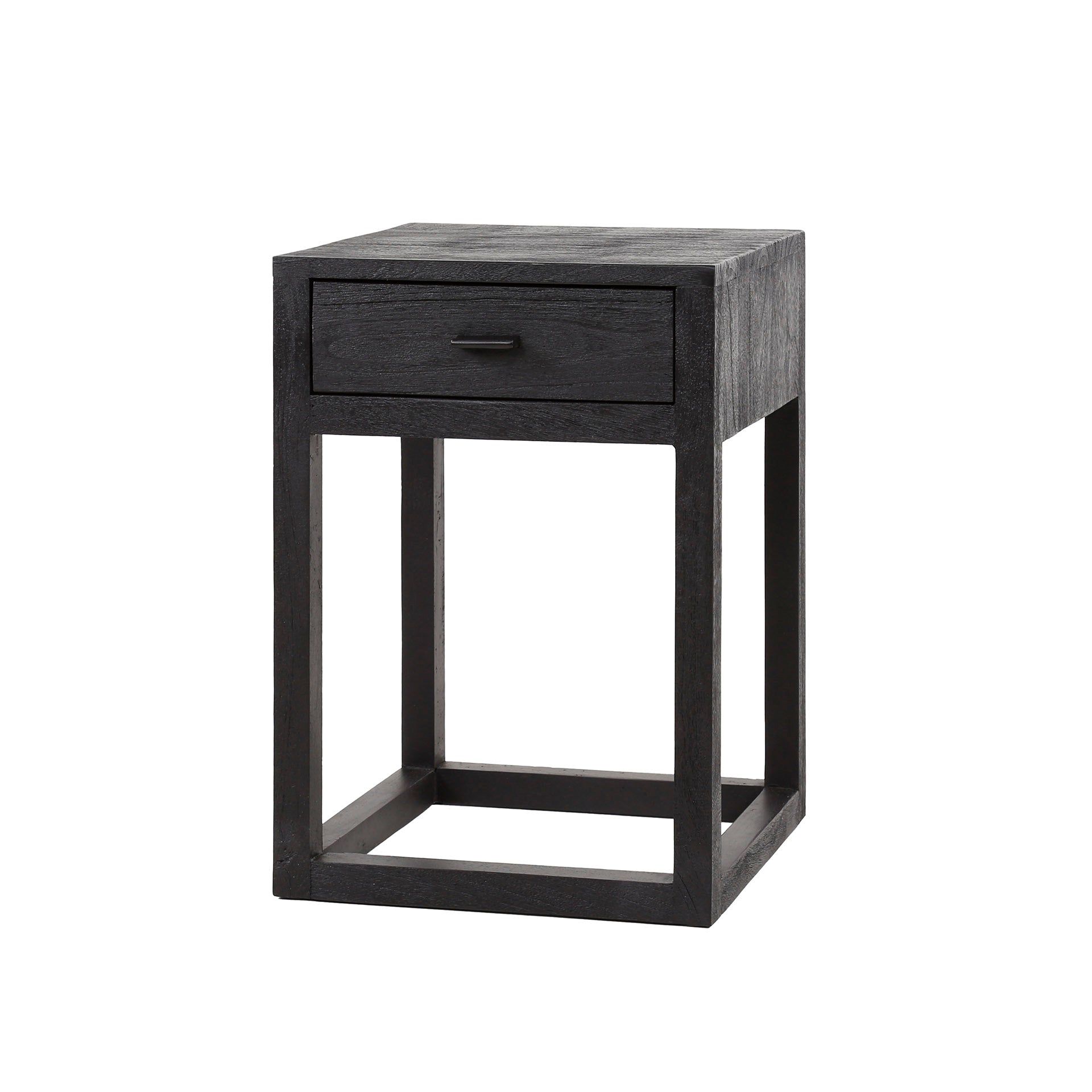 Beistelltisch – Lumina Frame – Massivholz Akazie schwarz