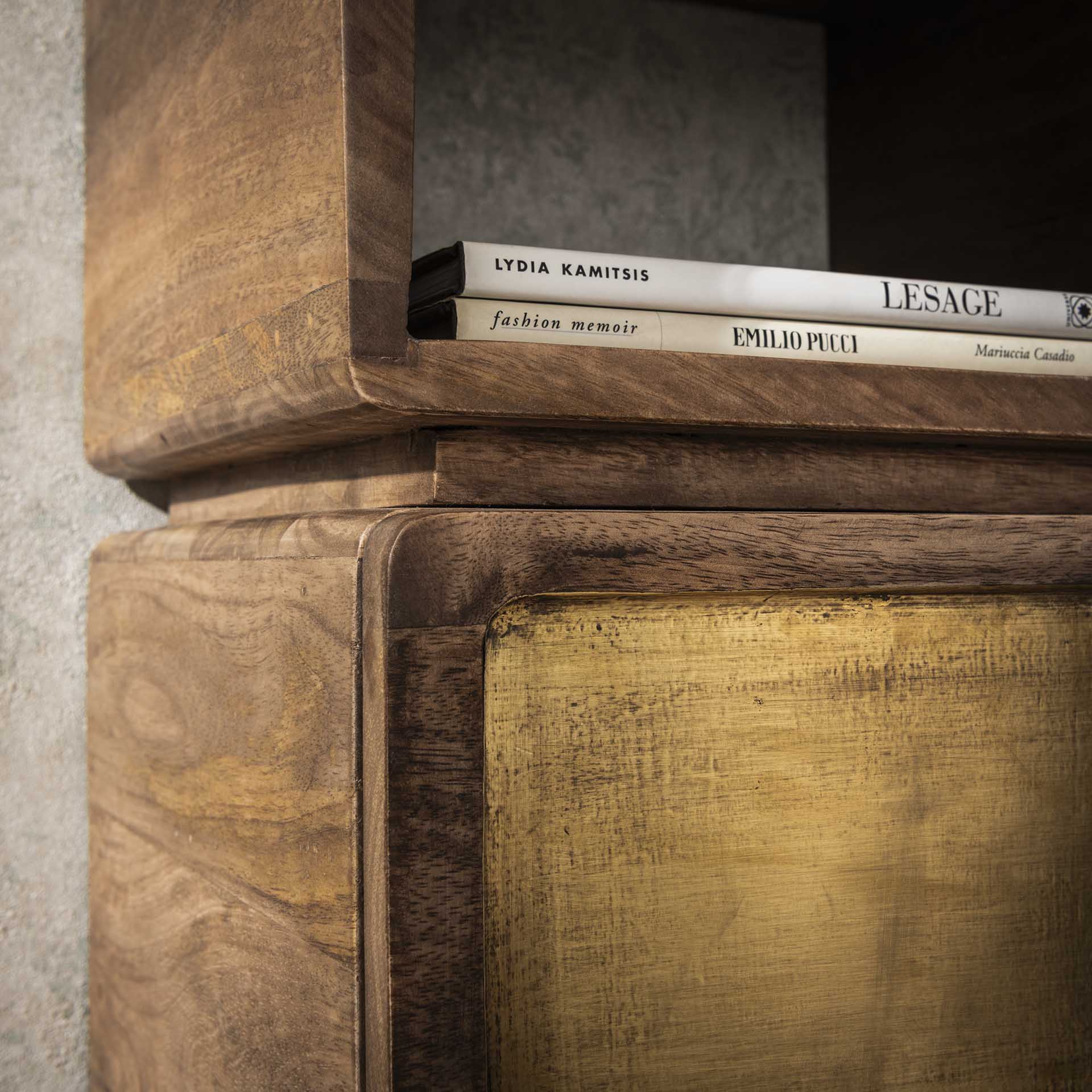 Beistelltisch – Vesta Loft – Massivholz Mango Sandfarbe