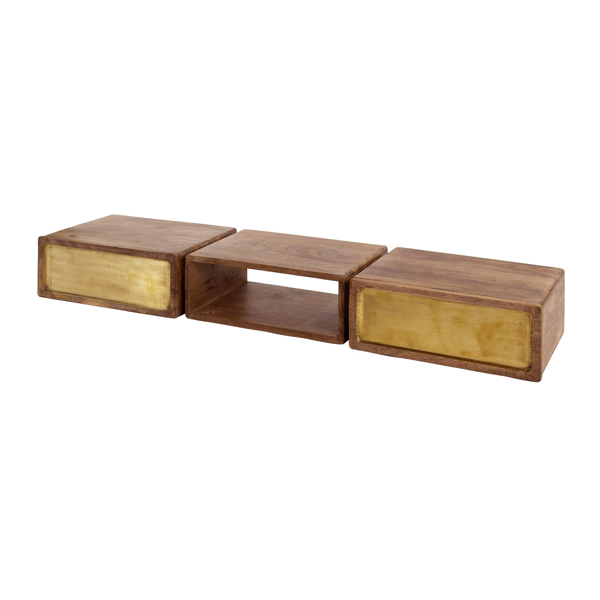 Beistelltisch – Helio Select – Massivholz Mango Sandfarbe