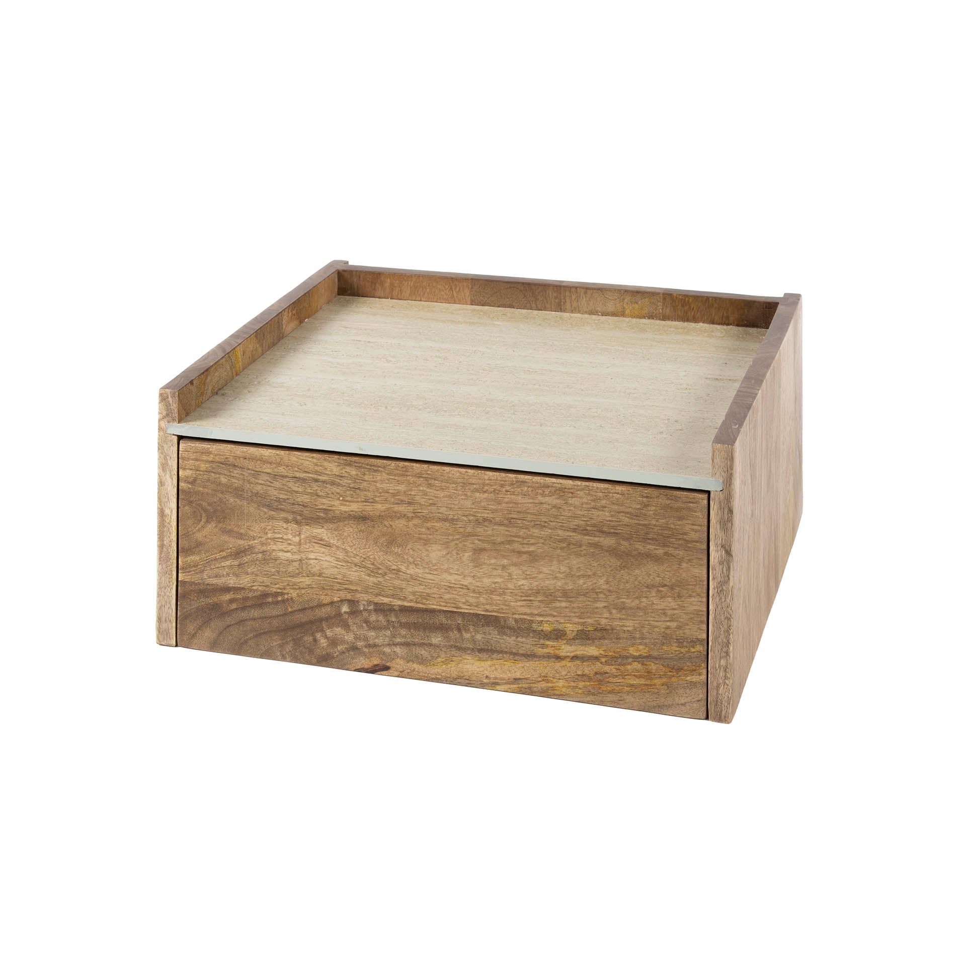 Beistelltisch – Lumina Modern – Massivholz Mango Sandfarbe