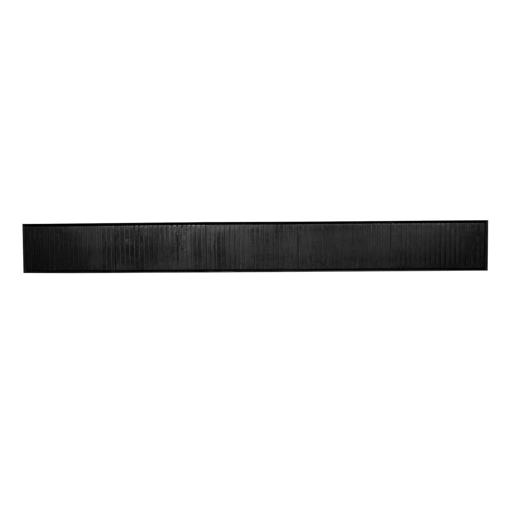 Schwebendes TV-Board Mandy Sand – Mangoholz mit Lattenmuster, 120 x 35 x 30 cm, modernes Design & luftige Eleganz fürs Wohnzimmer