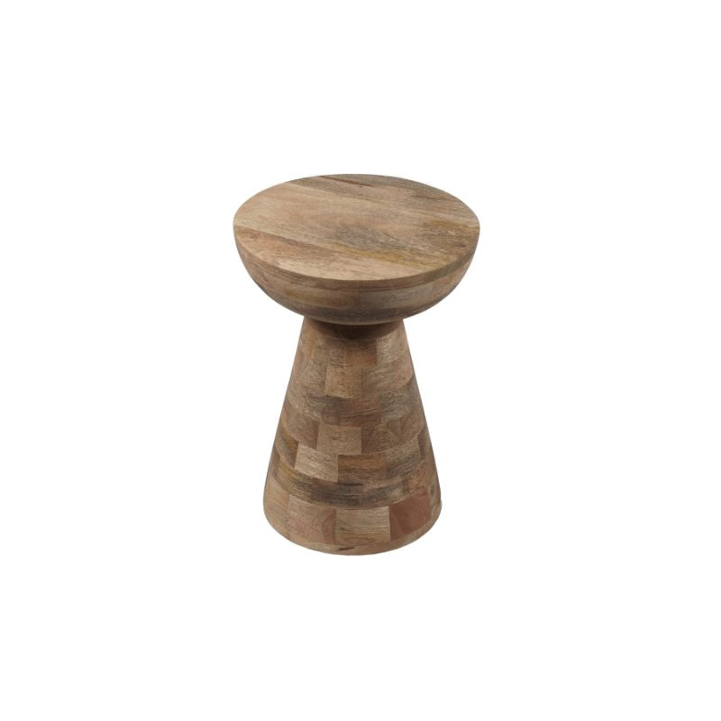 Beistelltisch Nilo – Massives Mangoholz, 30 x 30 x 42 cm