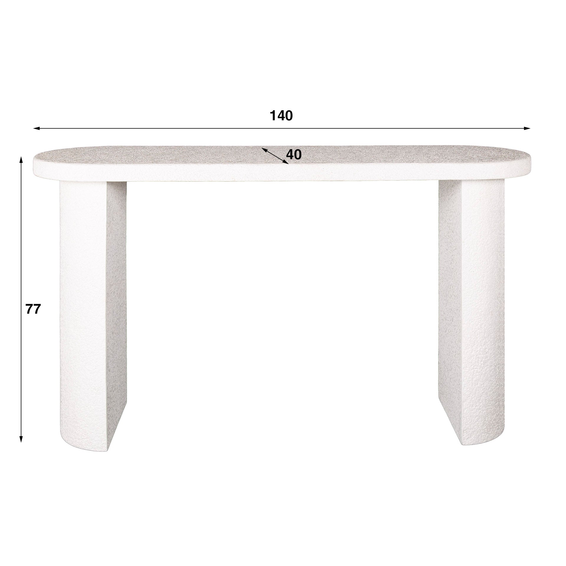 Beistelltisch – Mira Hue – Marmor composite