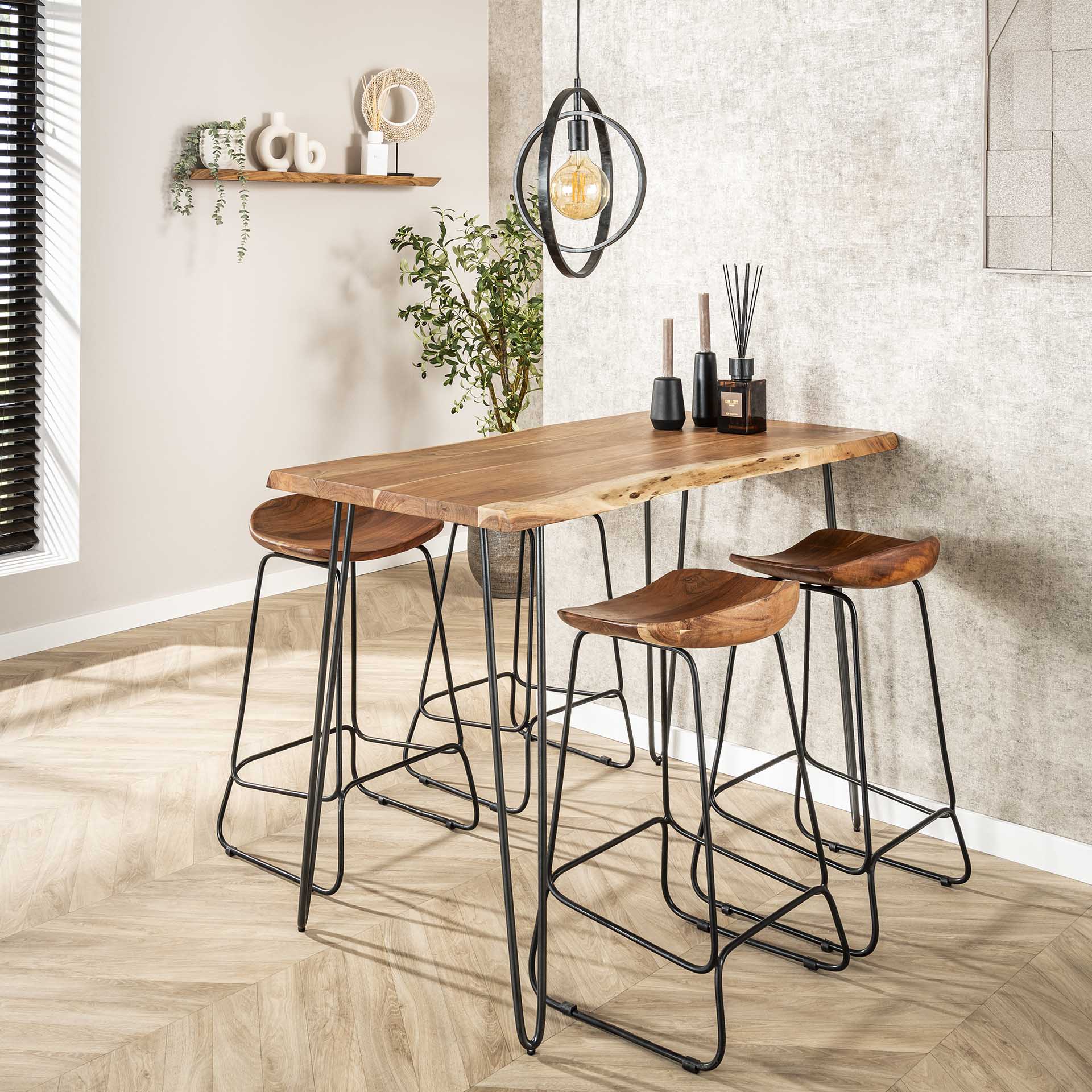 Stuhl – Novum Frame – Massivholz Akazie natur