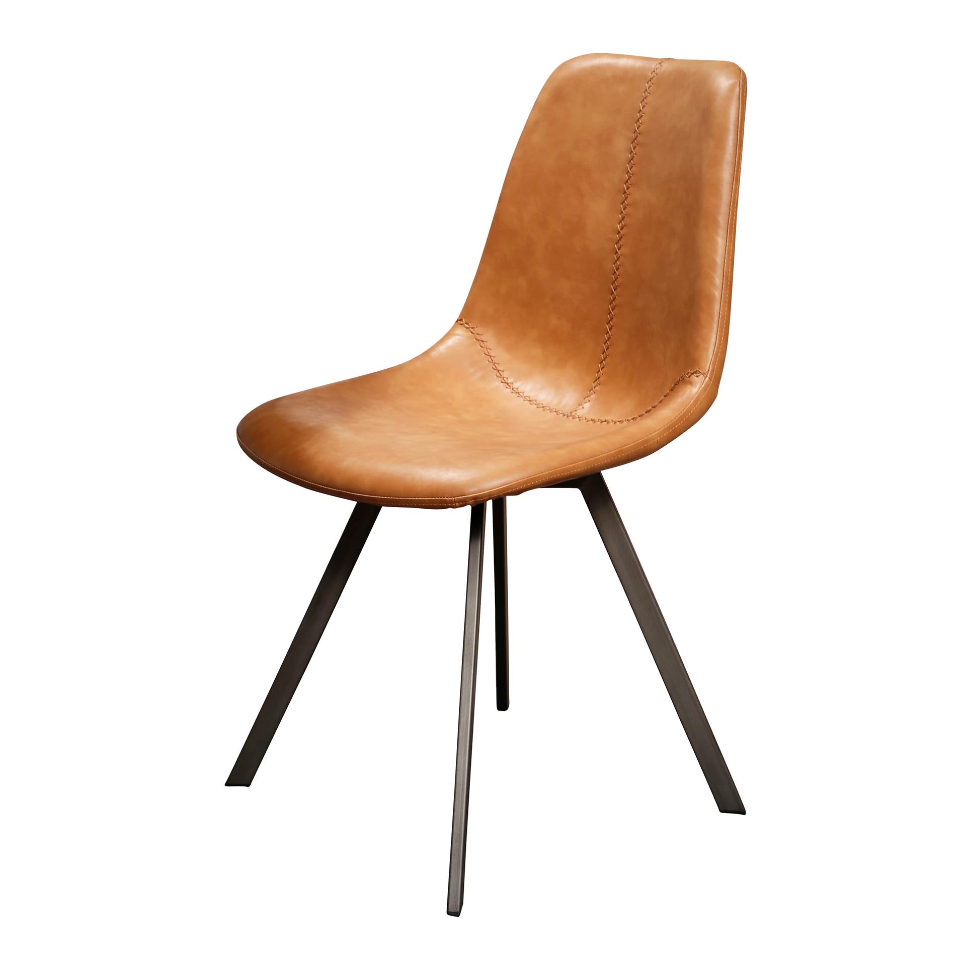 Stuhl – Prisma Pure – Saddle PU cowhide braun