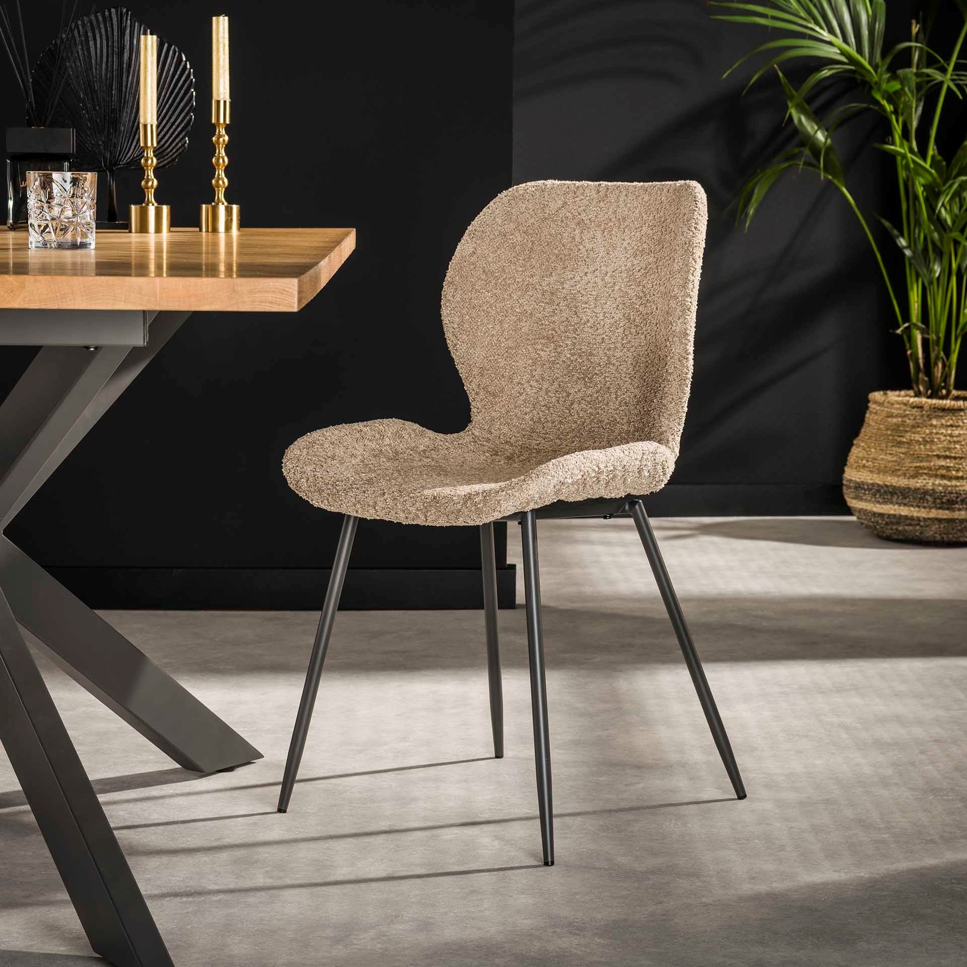 Stuhl – Scalea Grace – Boucle sandfarbe