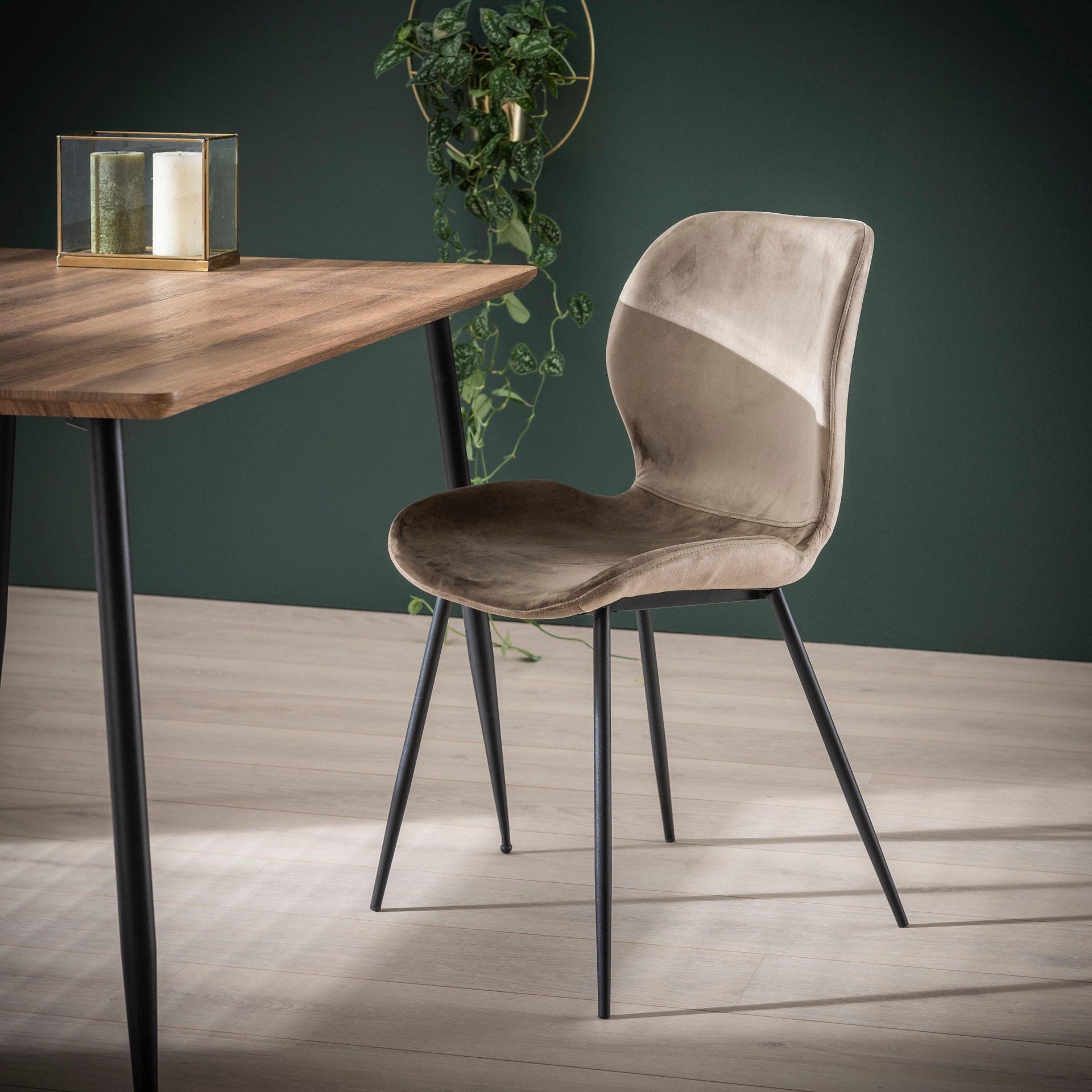 Stuhl – Scalea Grace – Champagner velvet