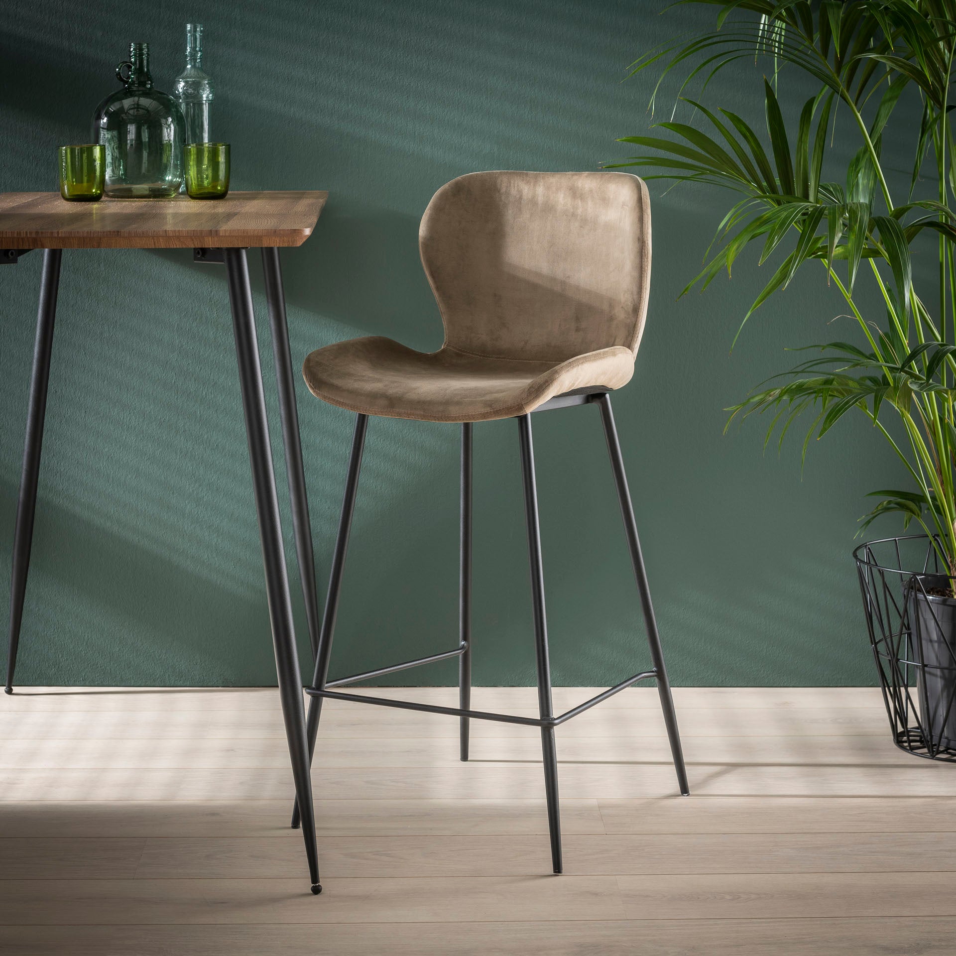Stuhl – Alva Origin – Champagner velvet