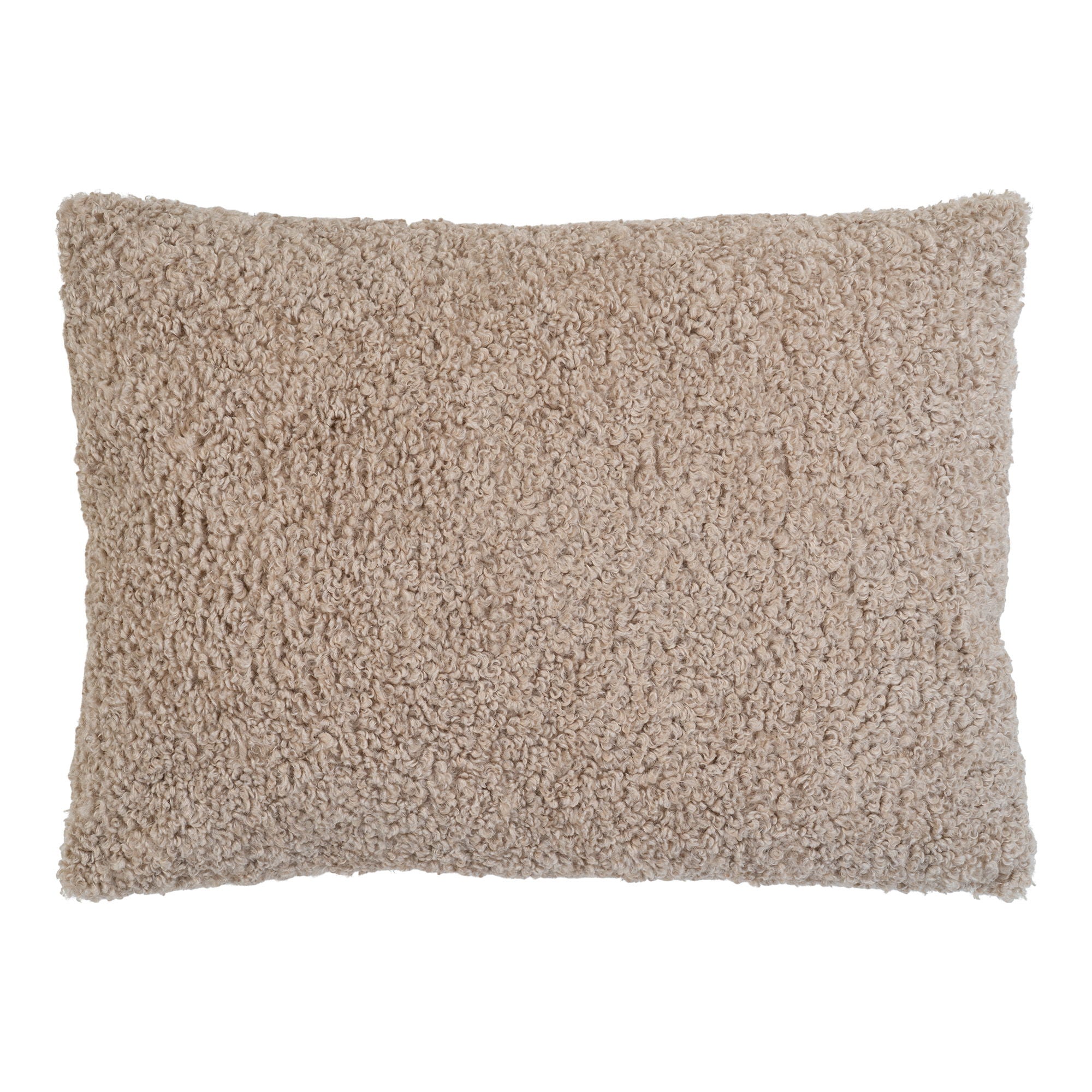 Tavira Kissen - Kissen in grau-braunem Bouclé 45x60 cm