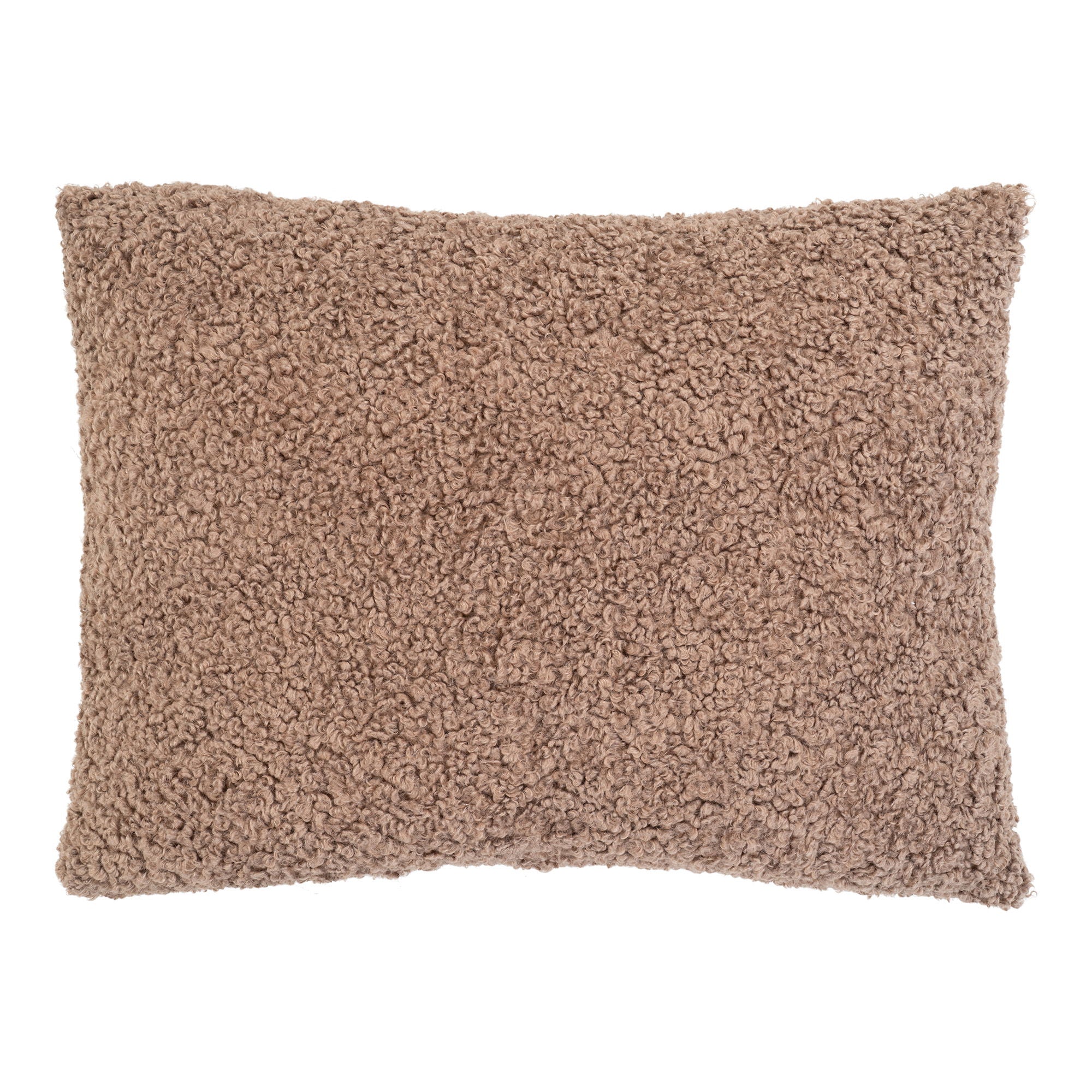 Tavira Kissen - Kissen in braunem Bouclé 45x60 cm