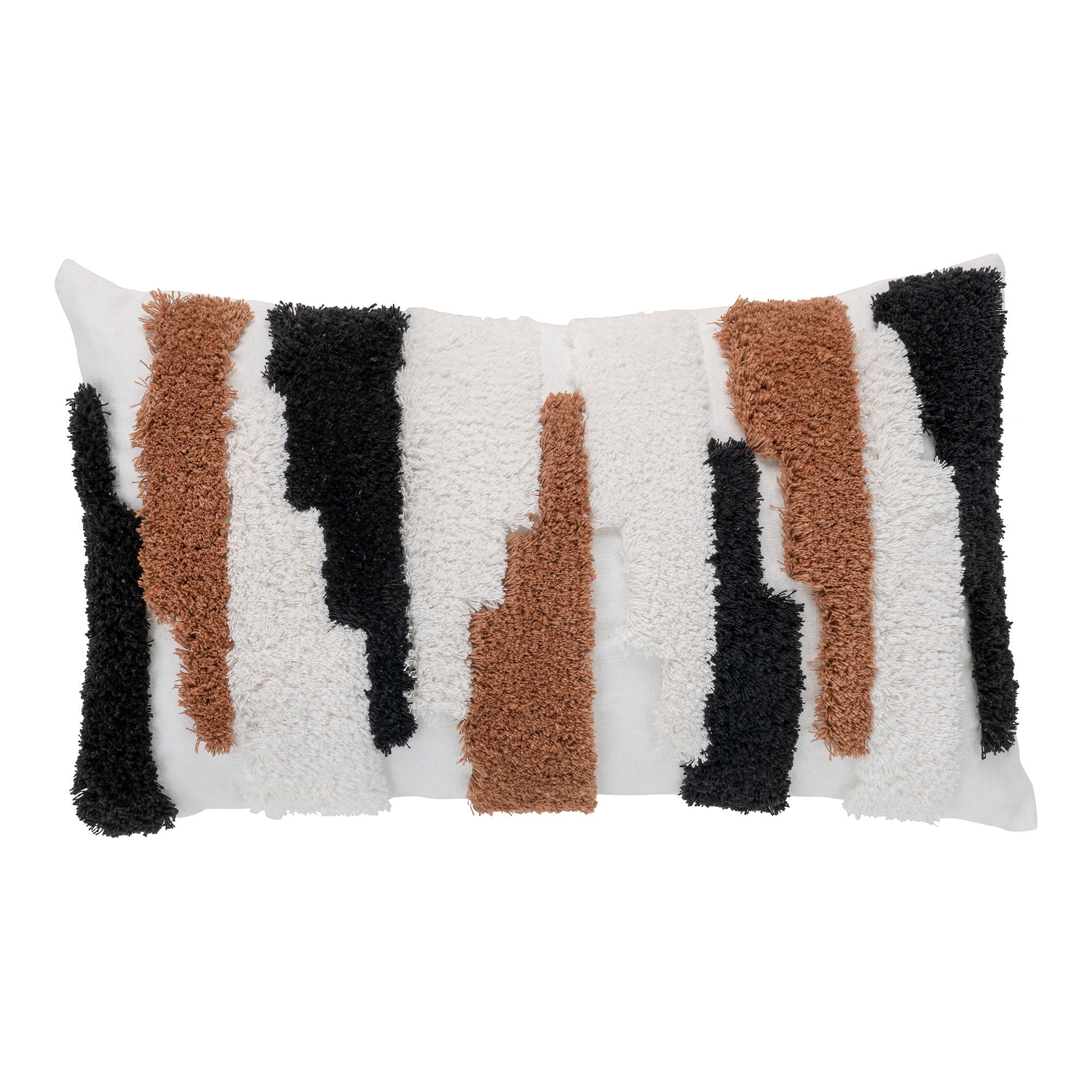 Sagres Kissen - Kissen in Braun/Schwarz/Weiß 30x50 cm
