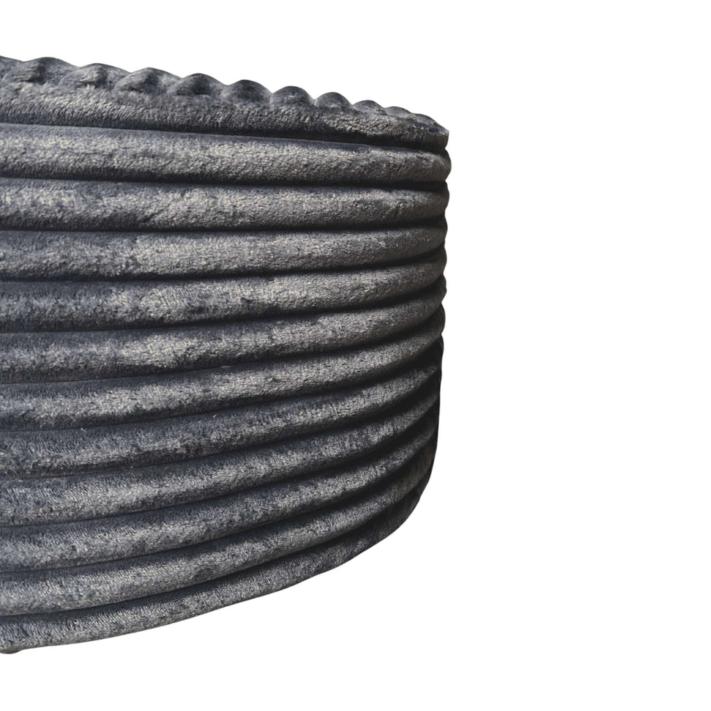MeinLieblingsplatz Runder Pouf Ø60 cm – vielseitiger Hocker & Fußhocker in elegantem Design