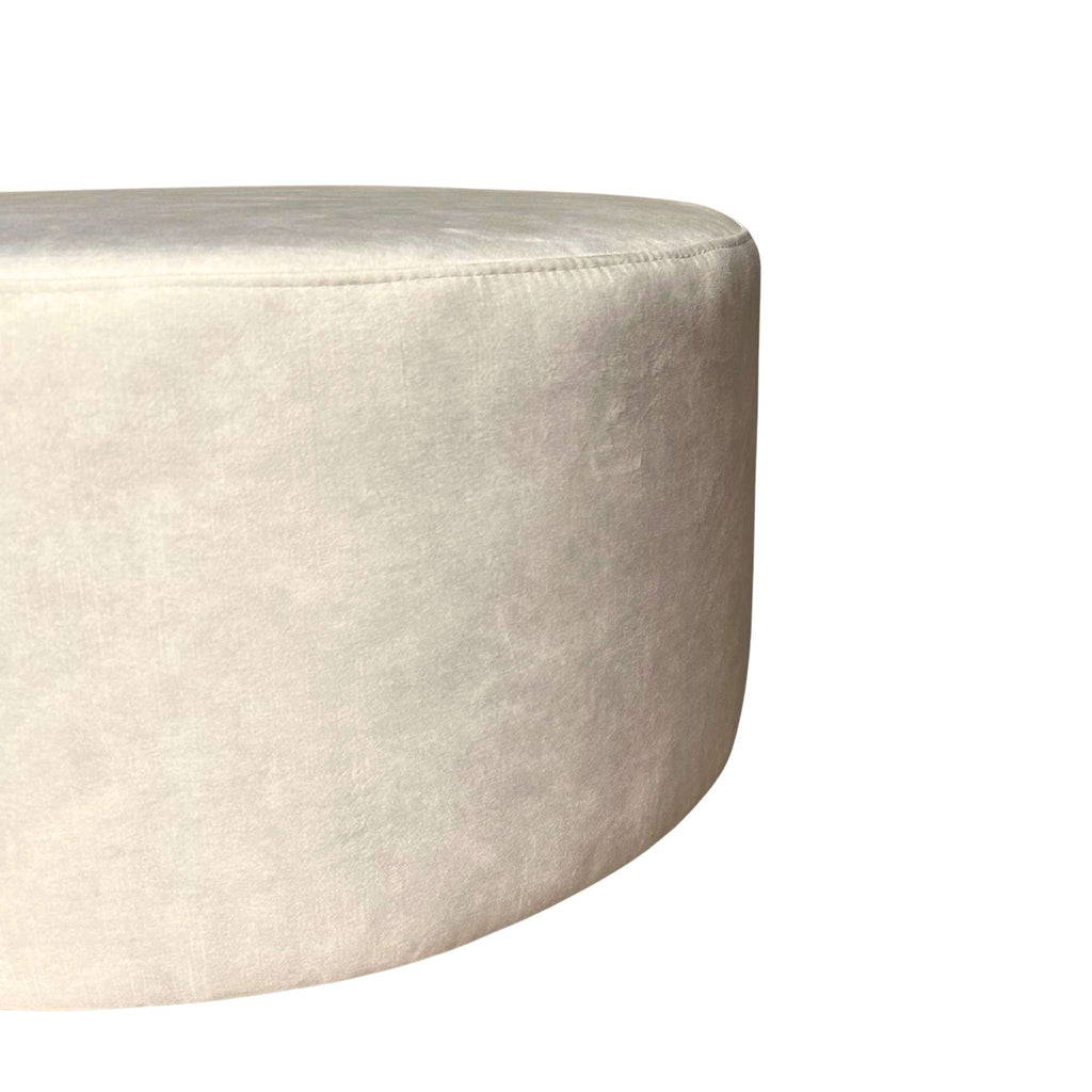 Runder Hocker MeinLieblingsplatz in Creme – vielseitig einsetzbar, 60 x 60 x 32 cm