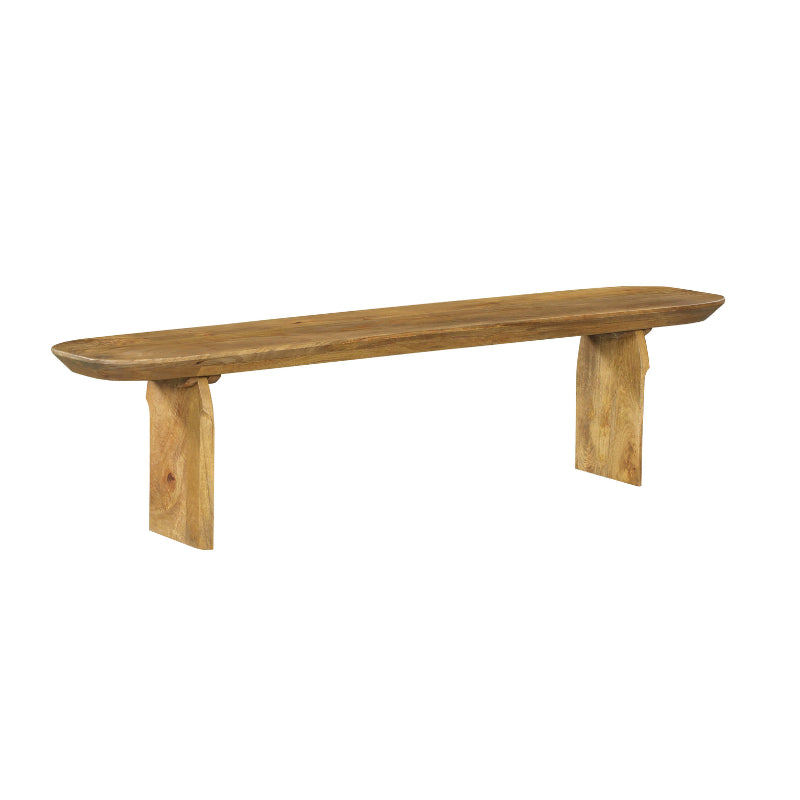 Essbank TeTey – Sitzbank aus massivem Mangoholz, 180 x 38 x 45 cm, Sitzfläche 6 cm stark