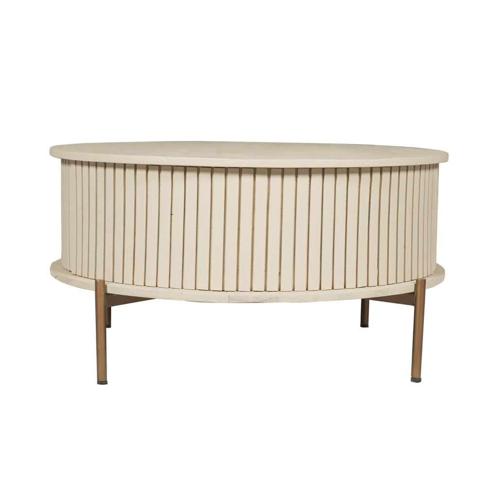 Couchtisch Madison Sand | 80 cm | Rund