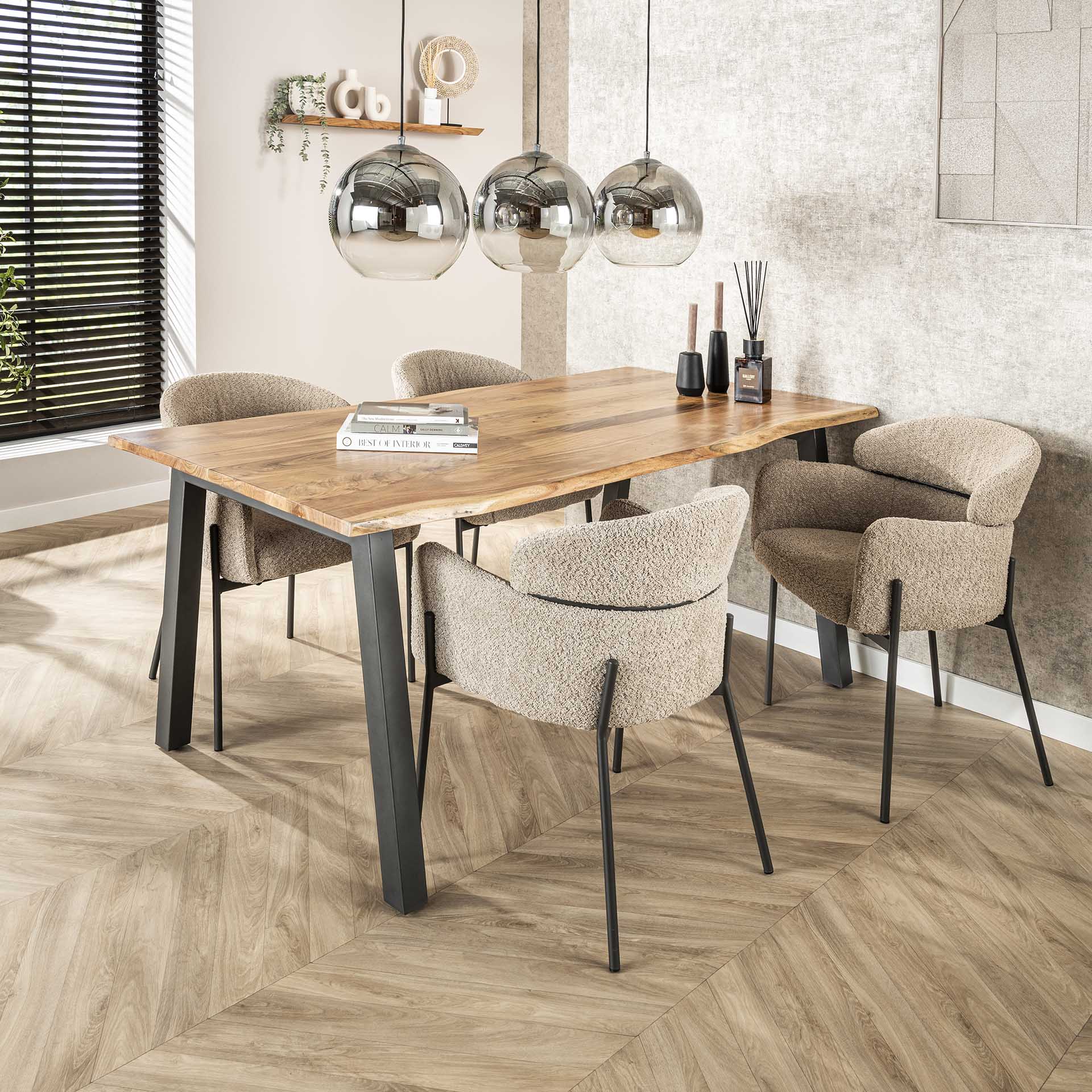 Stuhl – Nexa Home – Boucle sandfarbe