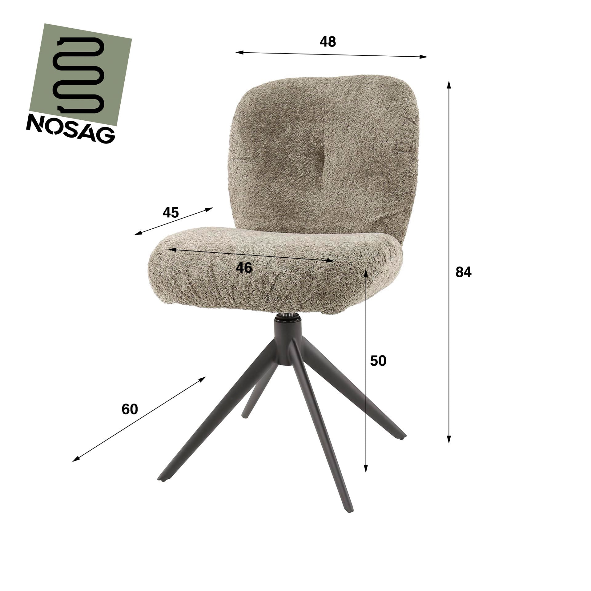 Stuhl – Modena Classic – Boucle taupe