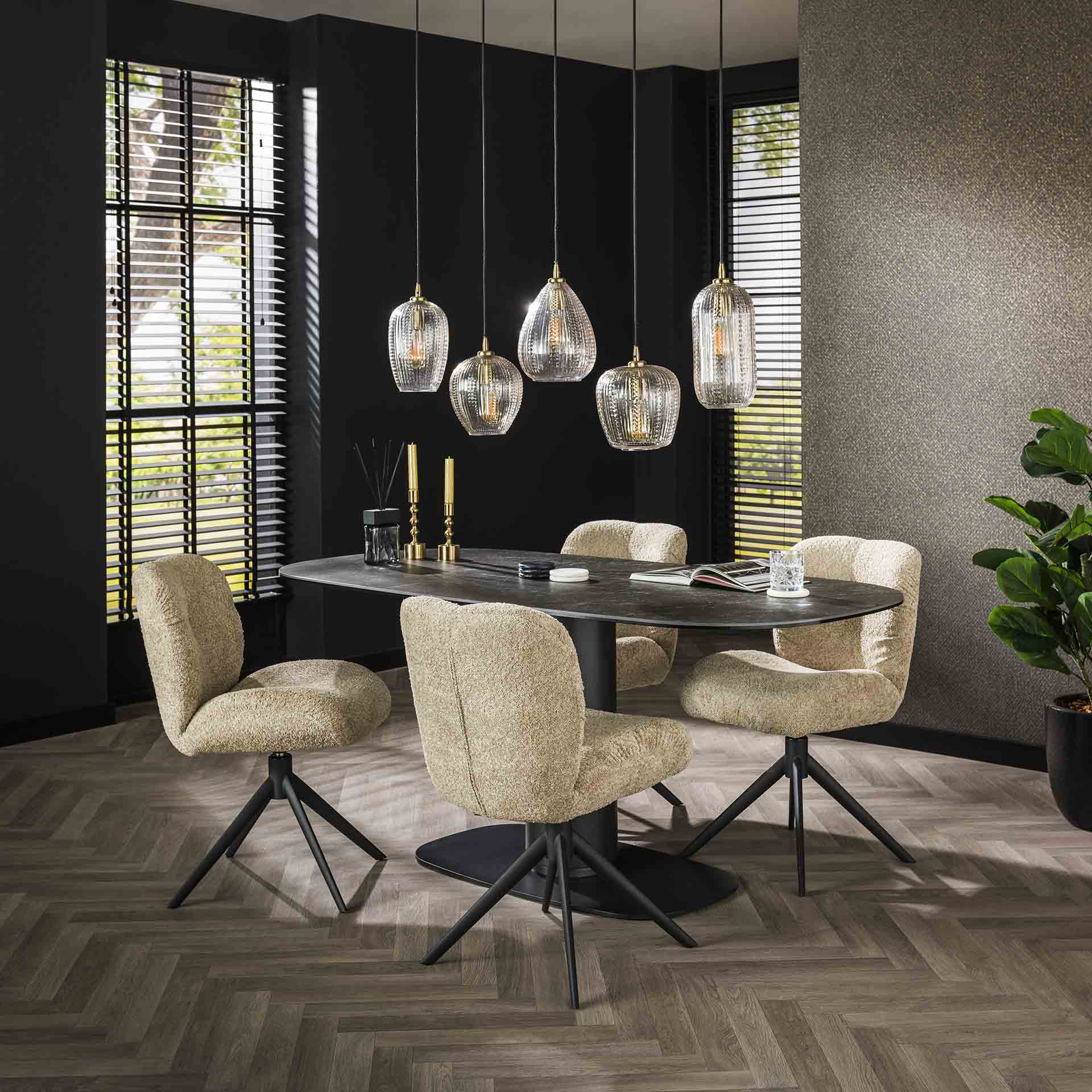 Stuhl – Modena Classic – Boucle sandfarbe
