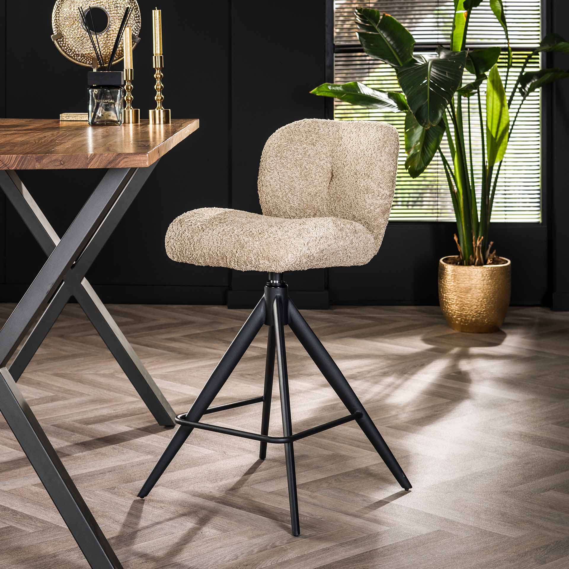 Stuhl – Alva Design – Boucle sandfarbe