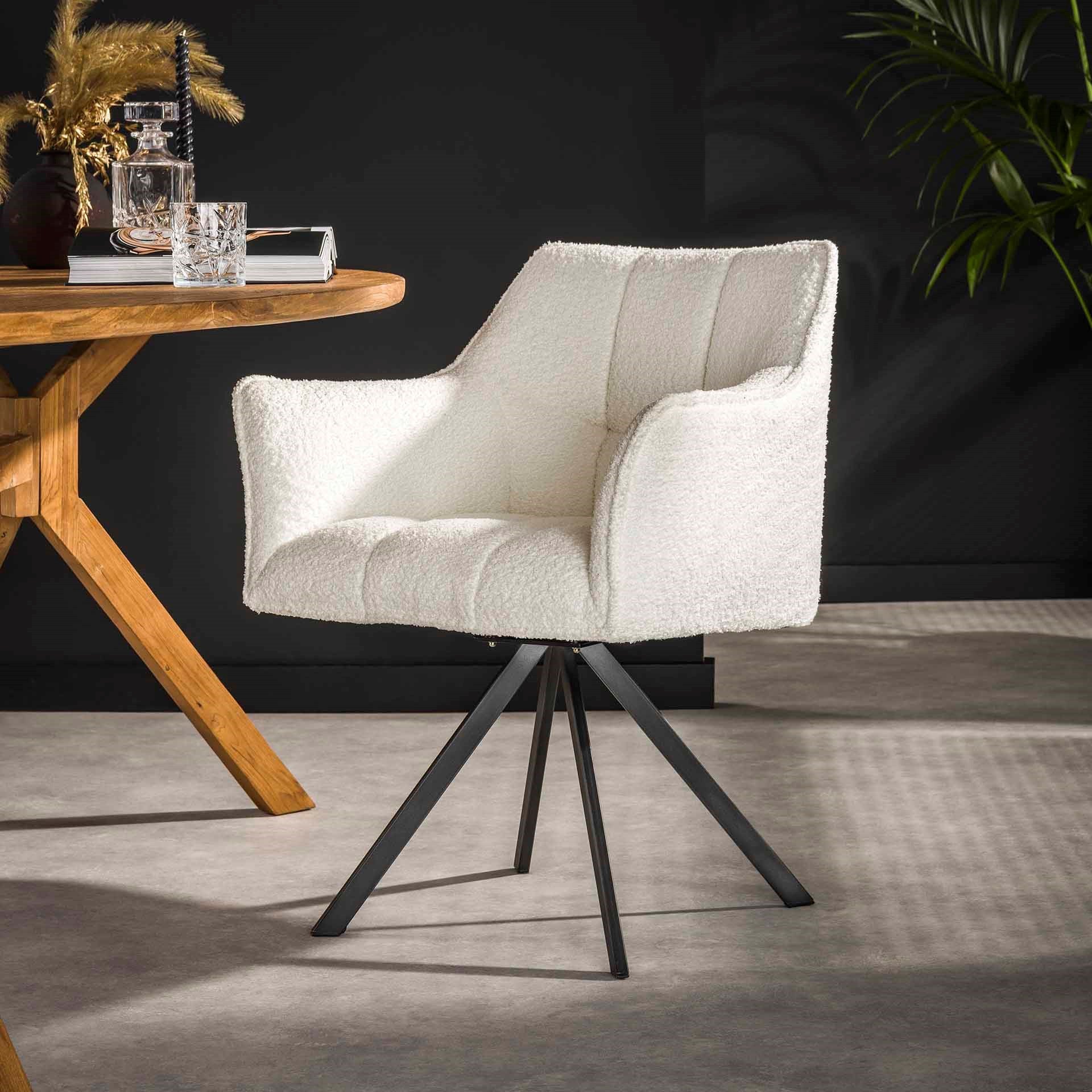 Stuhl – Aureo Prime – Boucle Weiss