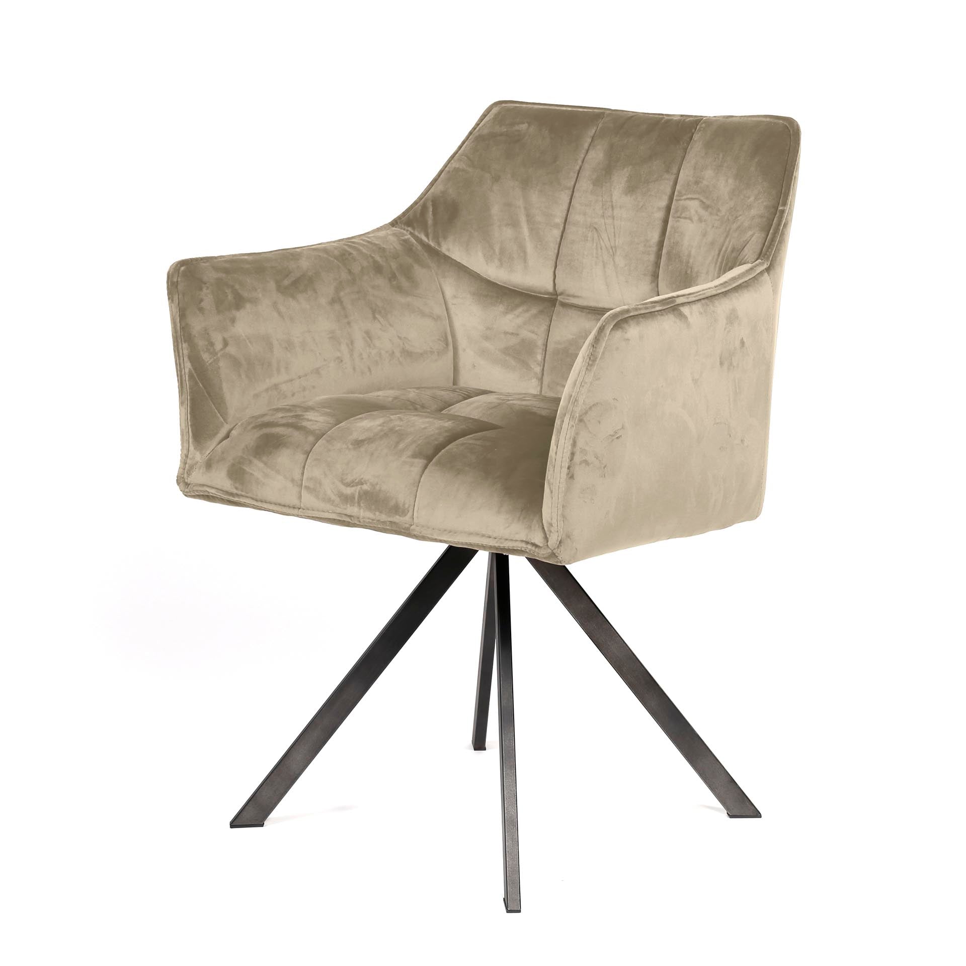 Stuhl – Aureo Prime – Champagner velvet