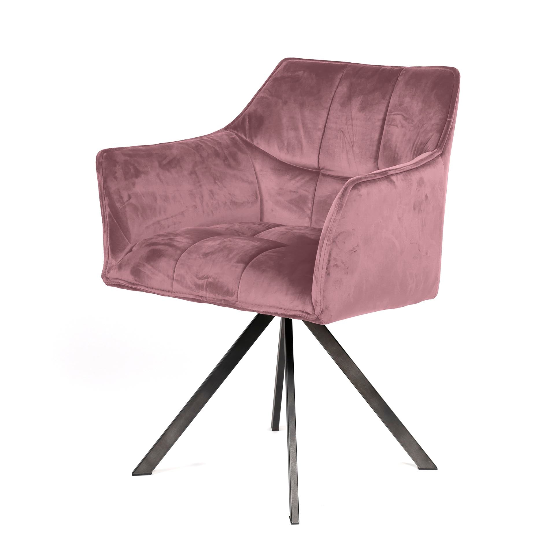 Stuhl – Aureo Prime – Rosa velvet