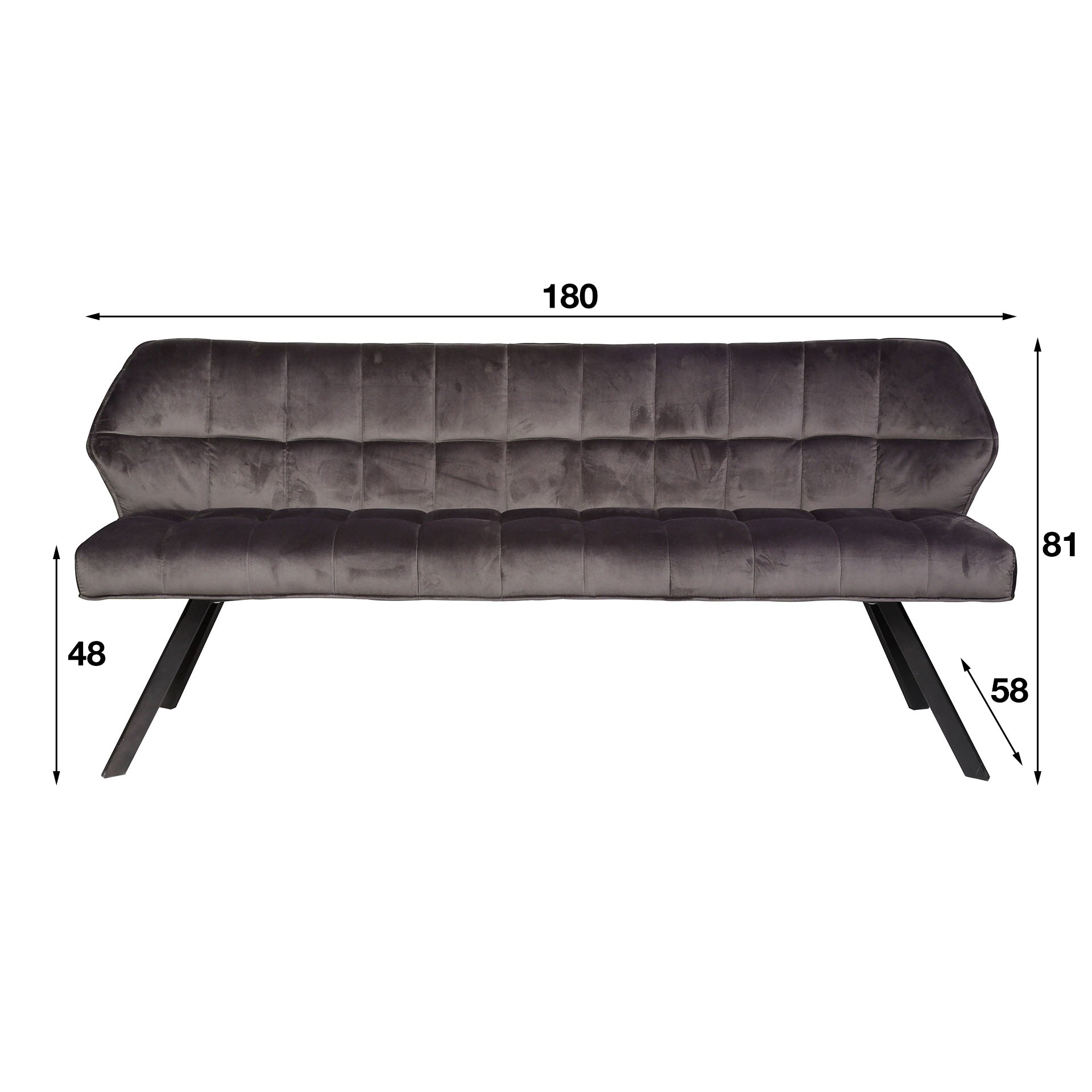 Bank – Velora Studio – Anthrazit velvet
