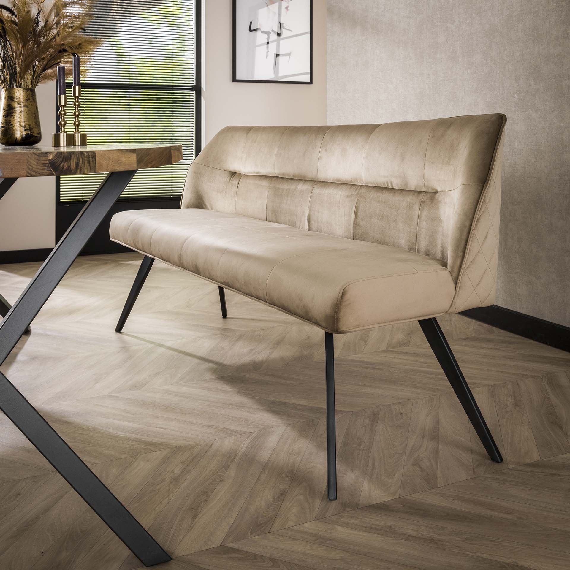 Bank – Vivo Loft – Champagner velvet