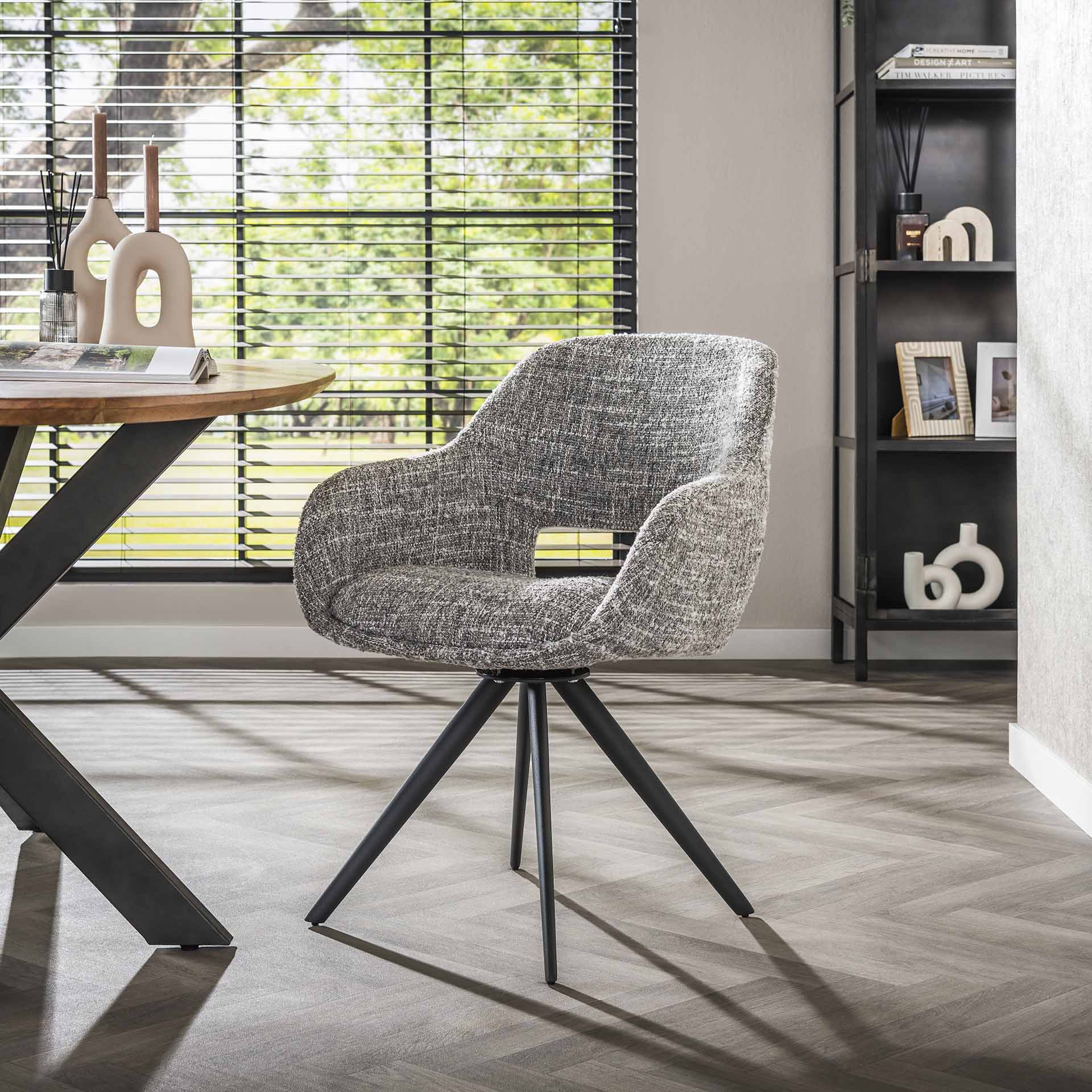 Stuhl – Forma Grace – Metall – Eagle stahlgrau