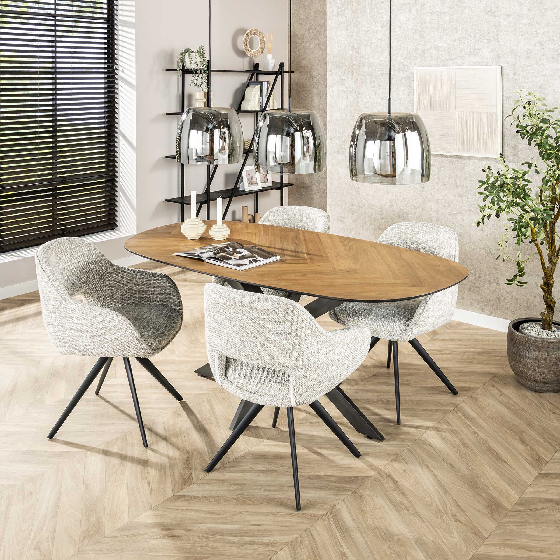 Stuhl – Forma Grace – Creme-grau