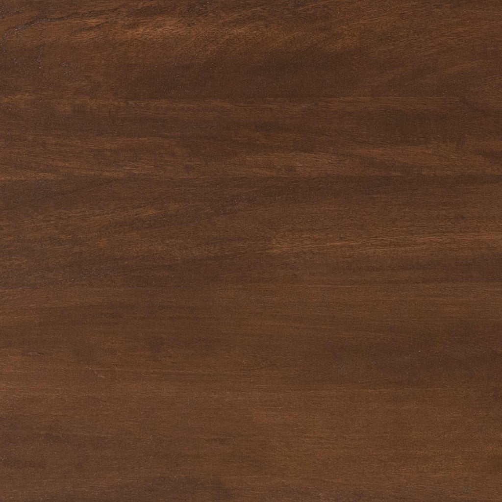 Esstisch Mandy Braun – Massivholz Mango in Oval mit Sand-Finish Gestell, 160 x 90 x 76 cm