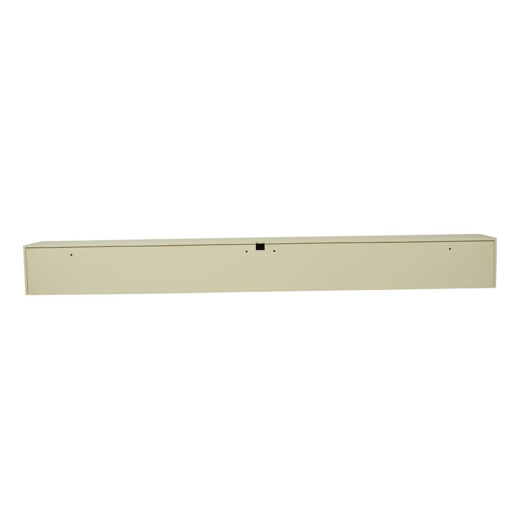 Schwebendes Lowboard Focus 280x35x30 cm – elegantes TV-Board aus Mangoholz Sand mit Push-to-Open