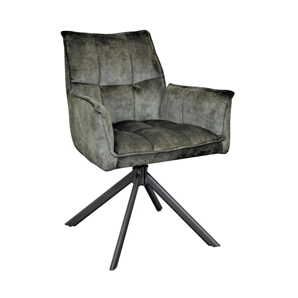 Esszimmerstuhl Dani | Samt Hunter Green (Set von 2)