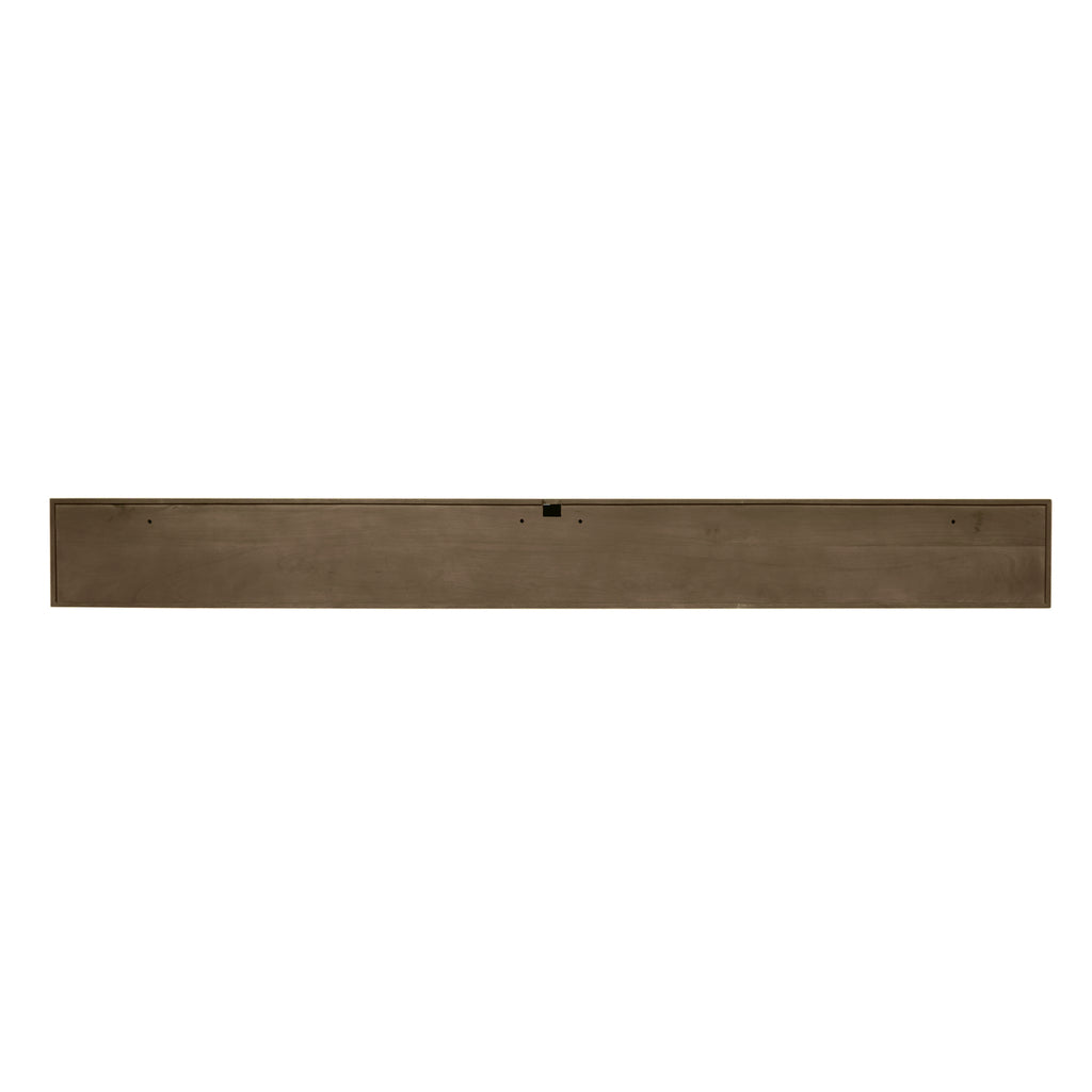Schwebendes TV-Board Mandy Sand – Mangoholz mit Lattenmuster, 120 x 35 x 30 cm, modernes Design & luftige Eleganz fürs Wohnzimmer