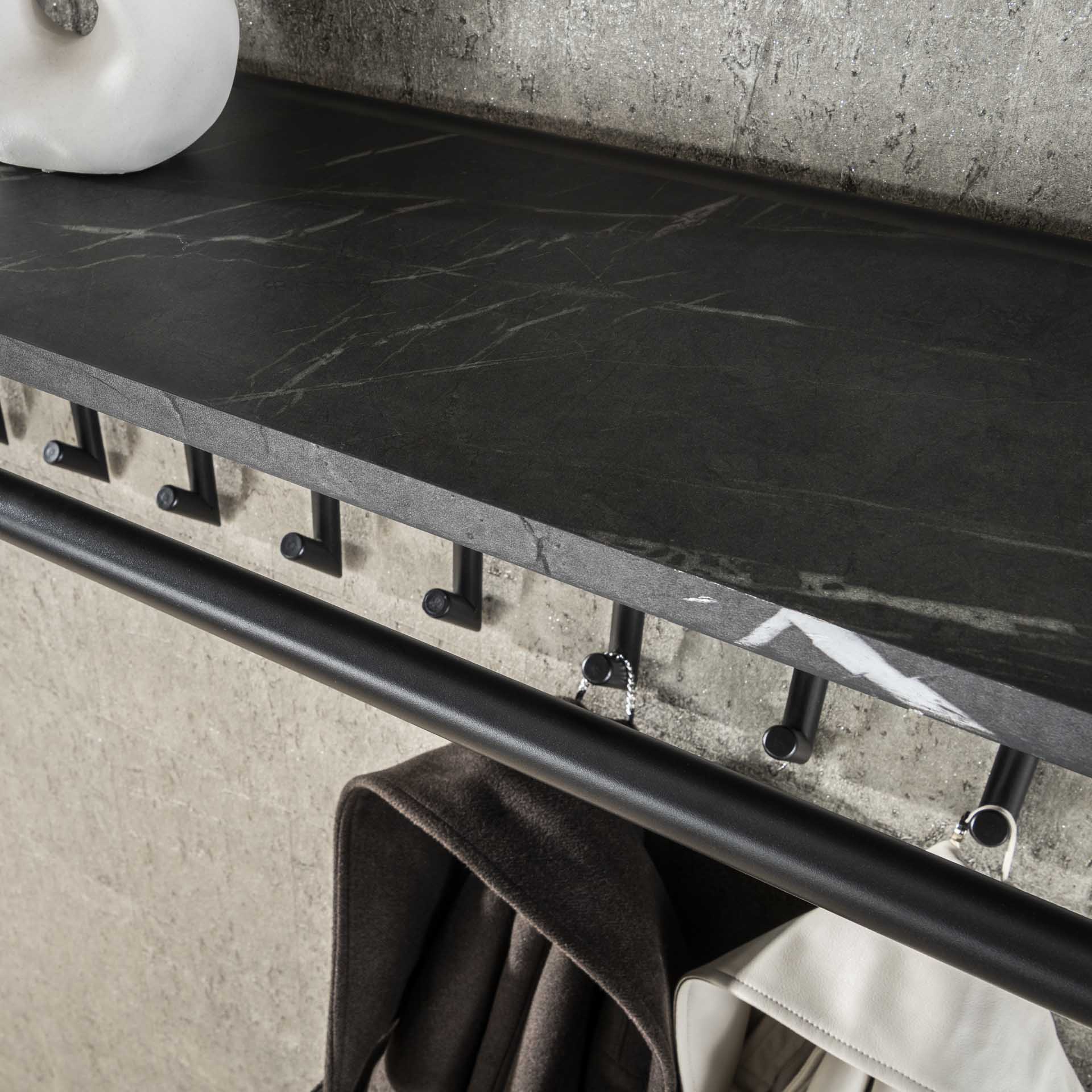 Garderobe – Linea Vista – 3D Schwarz braun