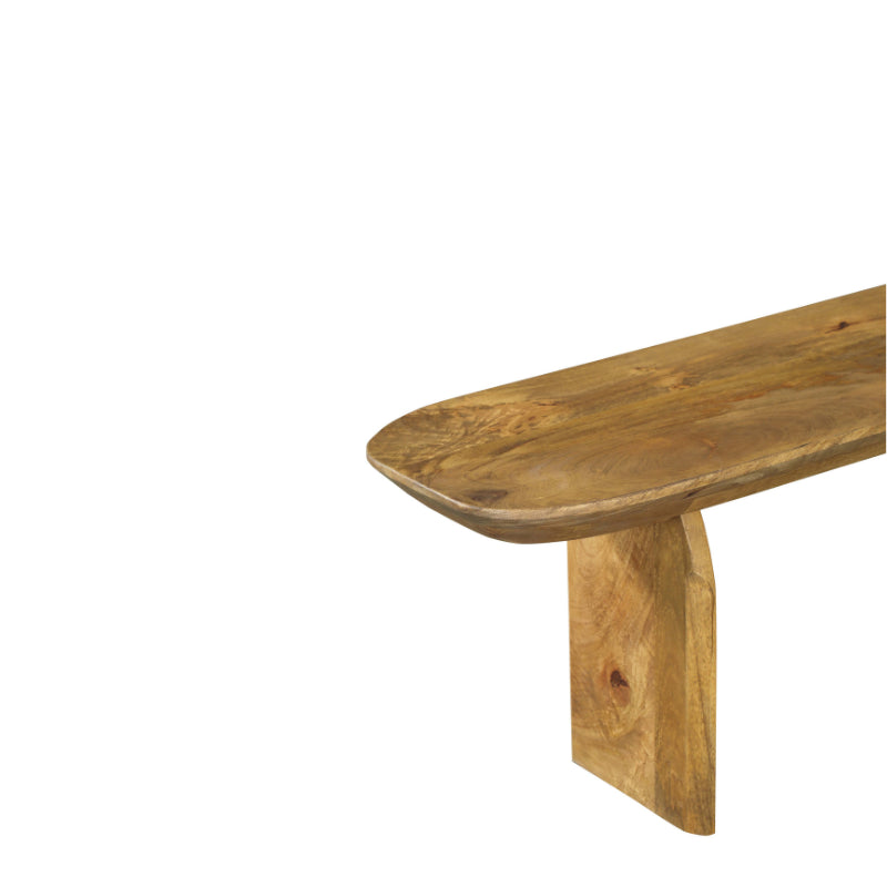 Essbank TeTey – Sitzbank aus massivem Mangoholz, 180 x 38 x 45 cm, Sitzfläche 6 cm stark